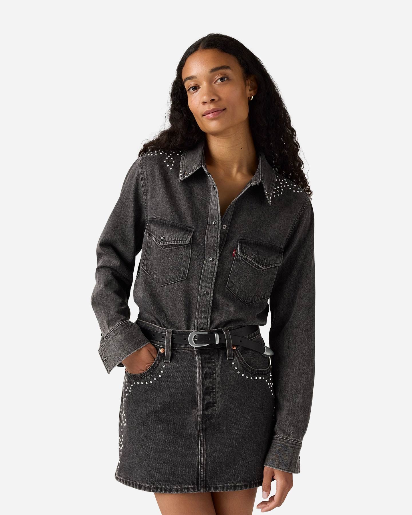Camicia LEVI'S BORCHIE W - Nero - 3 | Cisalfa Sport