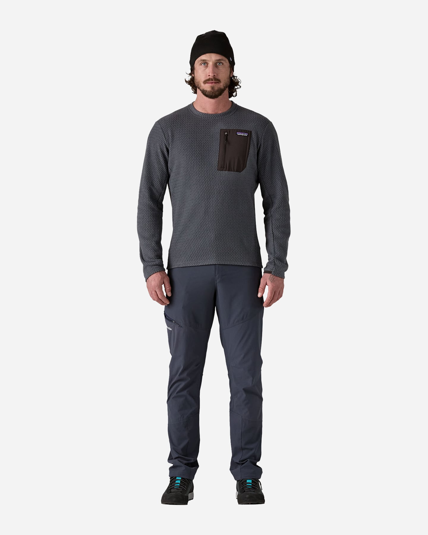 Pile PATAGONIA R1 AIR M - Blu - 4 | Cisalfa Sport