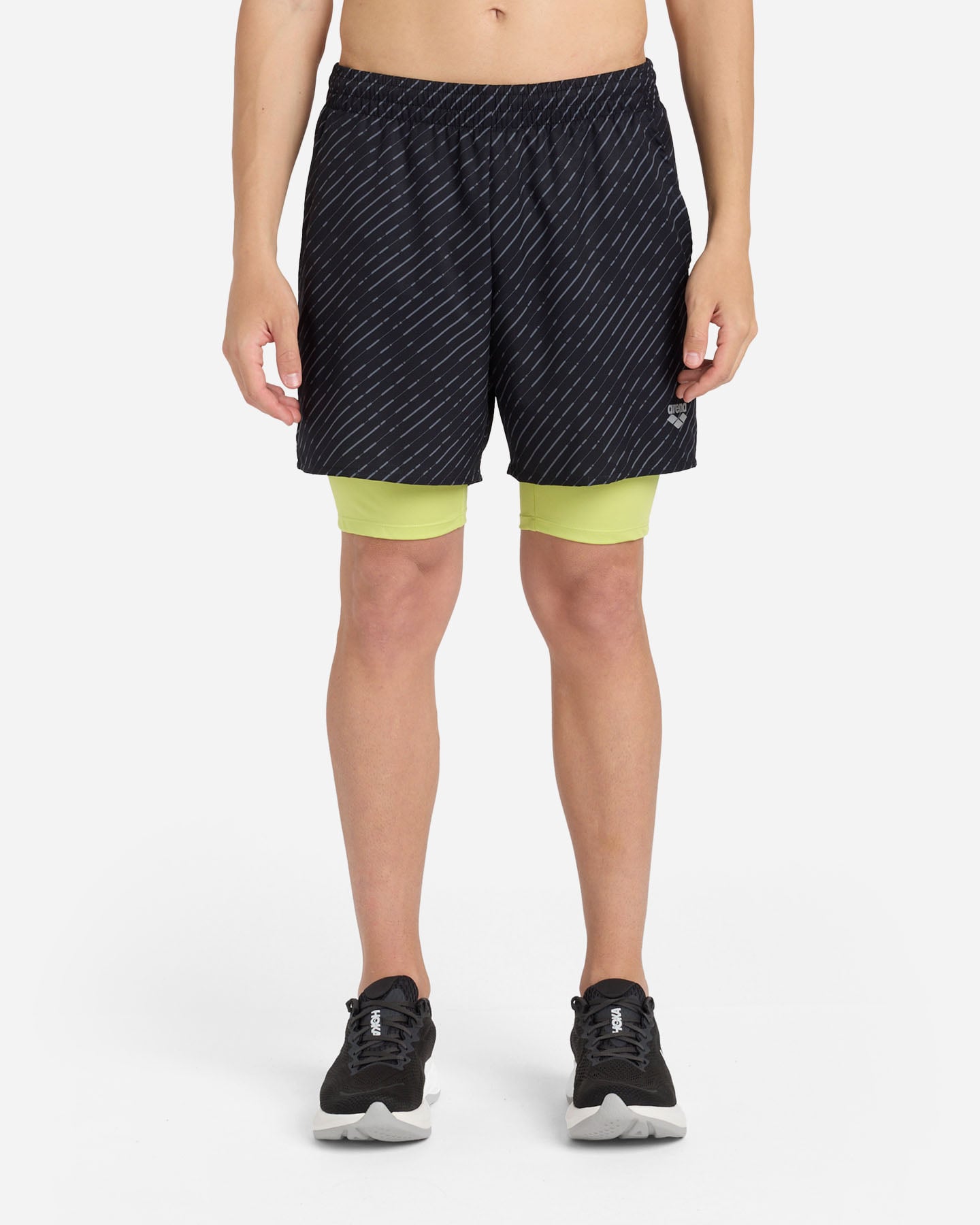 Short running ARENA ATHLETIC RUN M - Nero - 1 | Cisalfa Sport