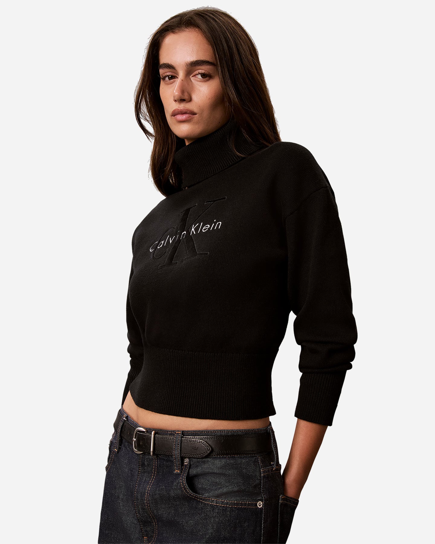 Maglione CALVIN KLEIN JEANS CLASSIC W - Nero - 4 | Cisalfa Sport