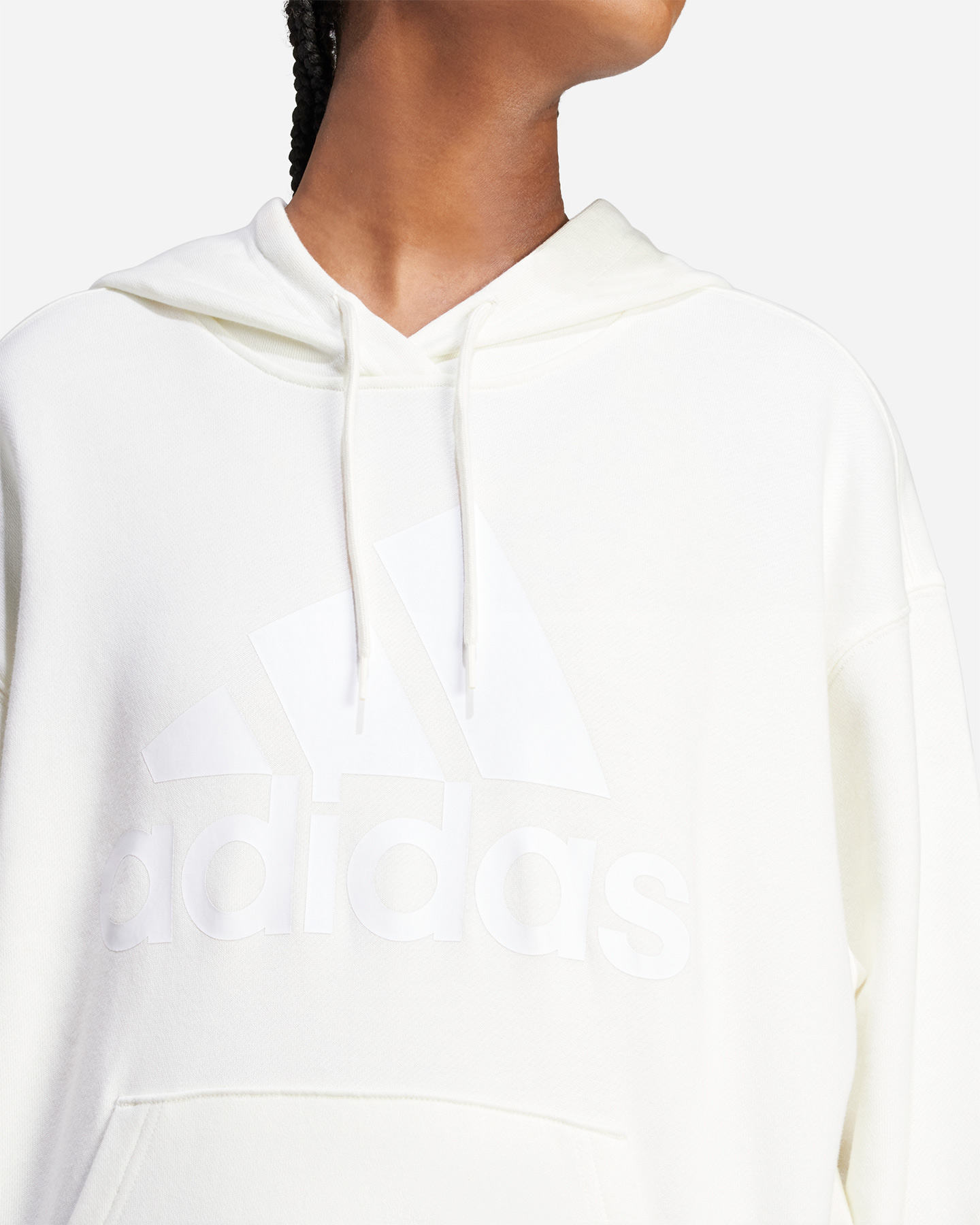 Felpa ADIDAS BIG LOGO W - Bianco - 4 | Cisalfa Sport
