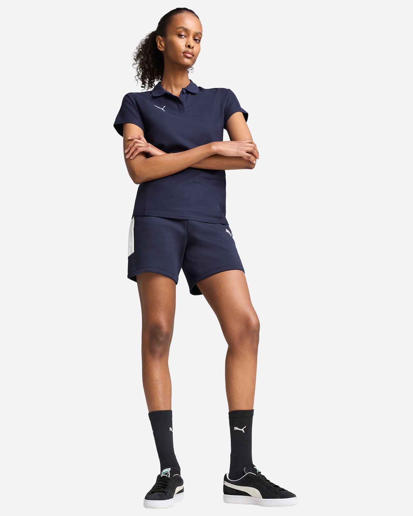 Pantaloncini calcio PUMA TEAMEVOSTRIPE M - Blu Navy - 4 | Cisalfa Sport