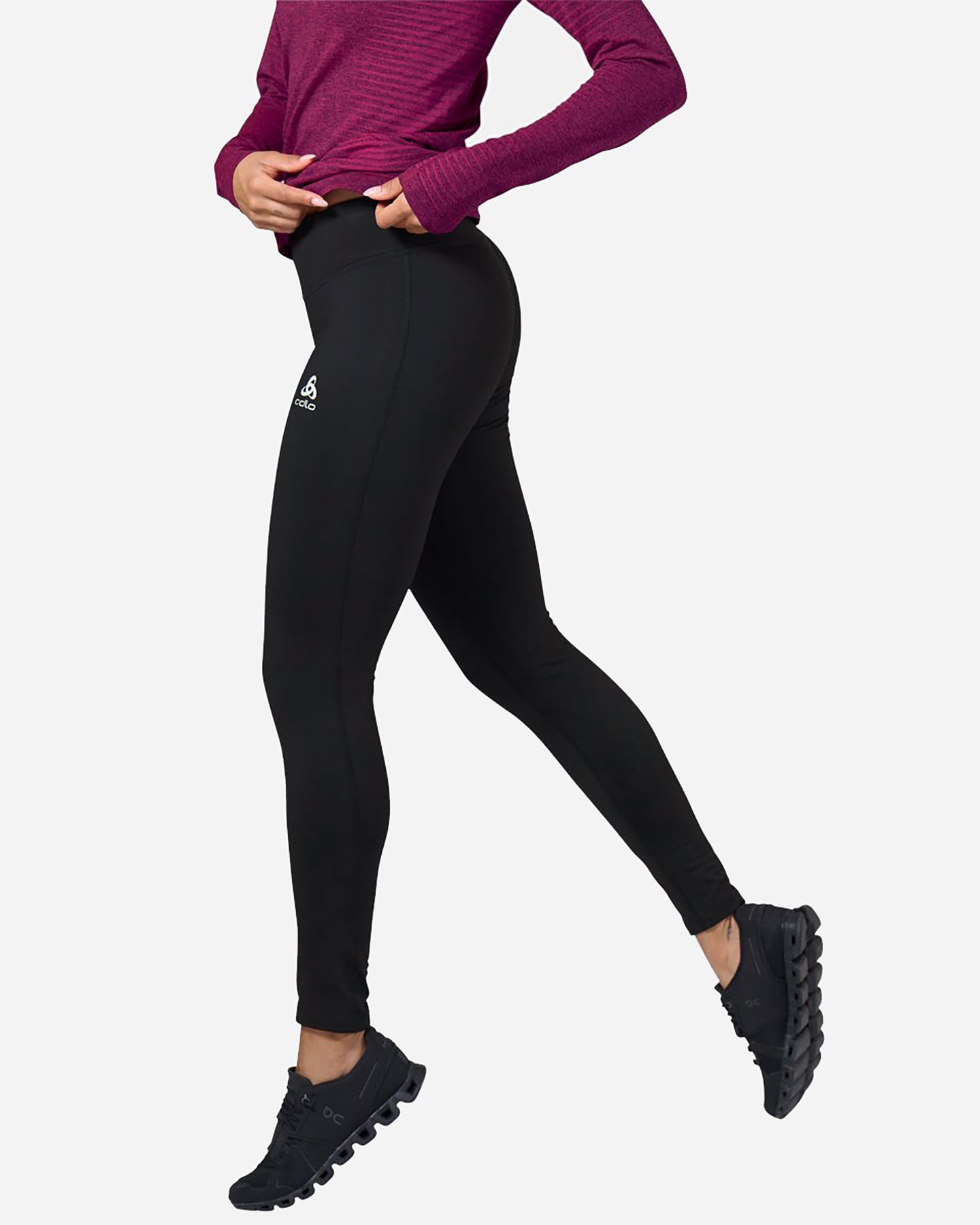 Pantalone outdoor ODLO ESSENTIAL WARM W - Nero - 2 | Cisalfa Sport