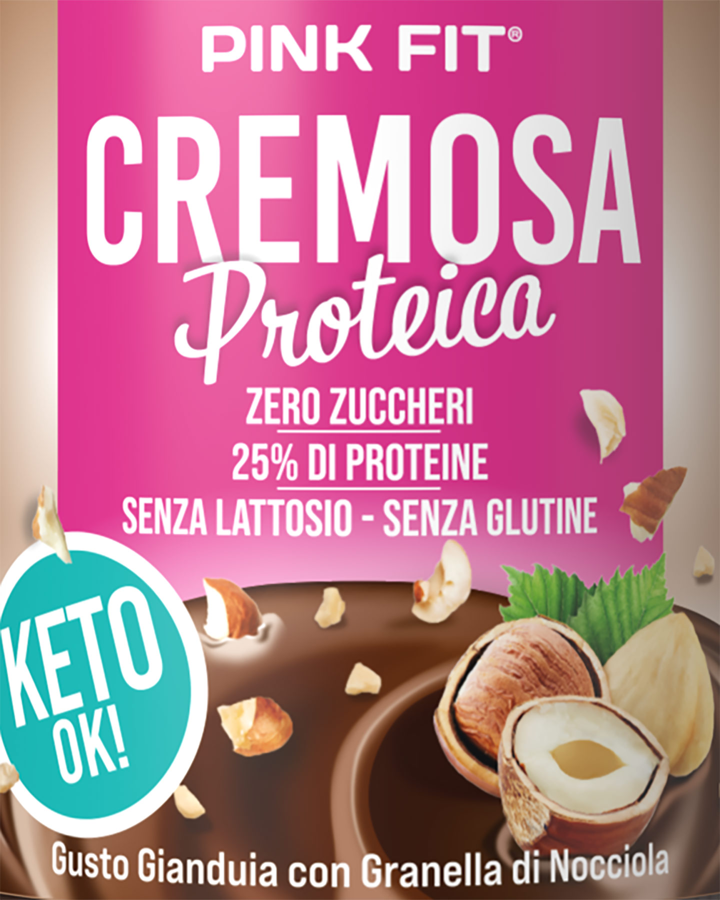 Alimento proteico PROACTION CREMA GIANDUIA GRANELLA 300 G  - Color mix - 1 | Cisalfa Sport