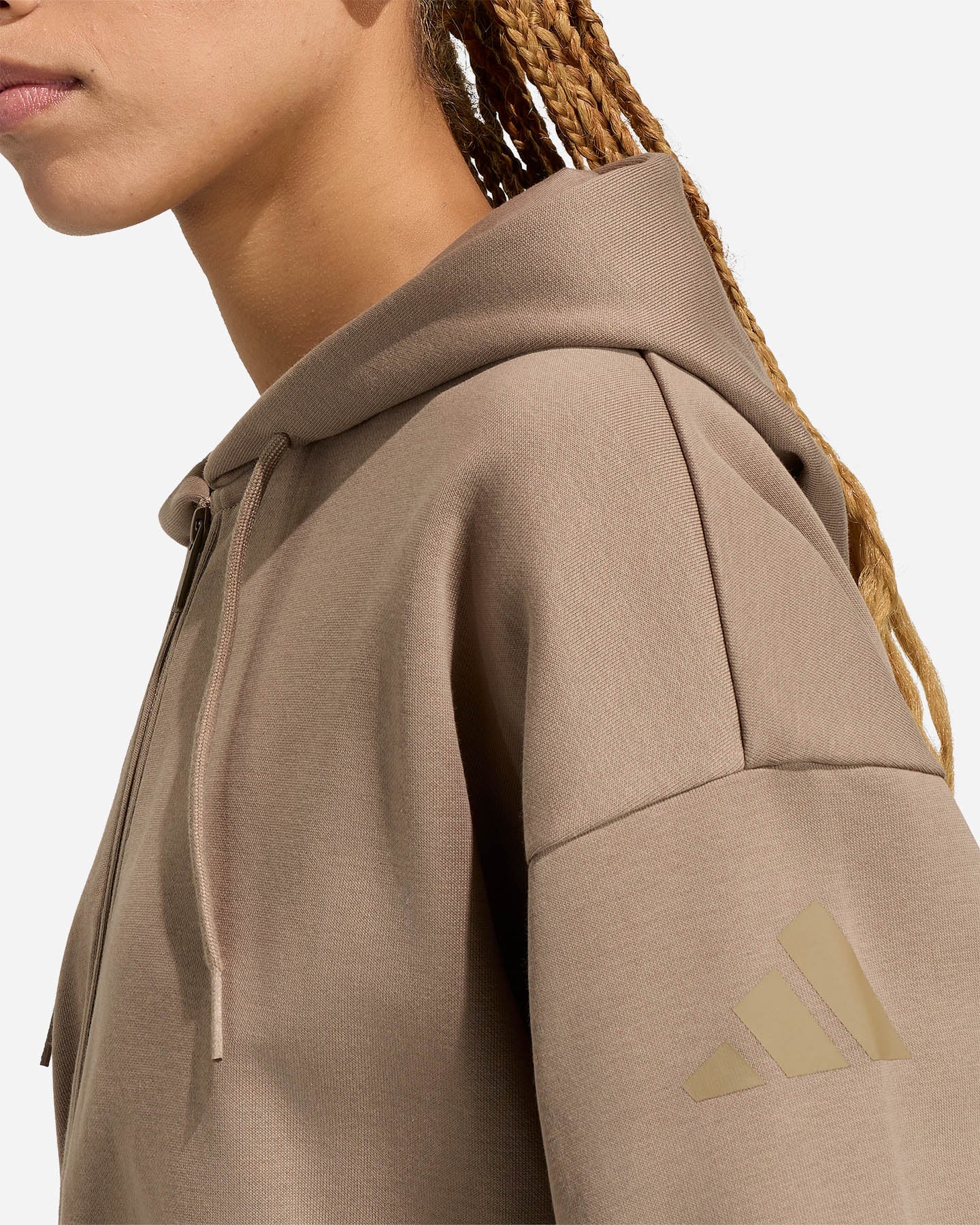 Felpa ADIDAS ESSENTIALS CONTEMPORARY W - Marrone - 4 | Cisalfa Sport
