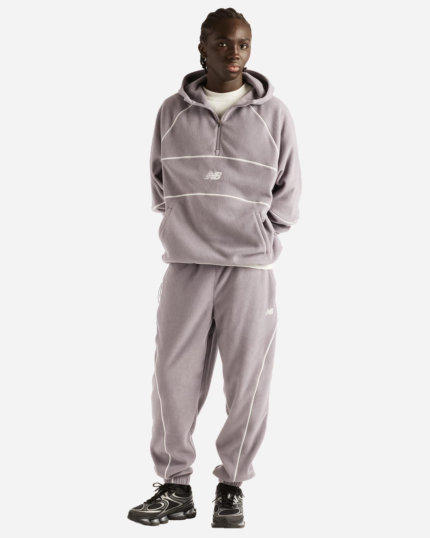 Pantalone training NEW BALANCE POLAR FLEECE JOGGER M - Grigio - 2 | Cisalfa Sport