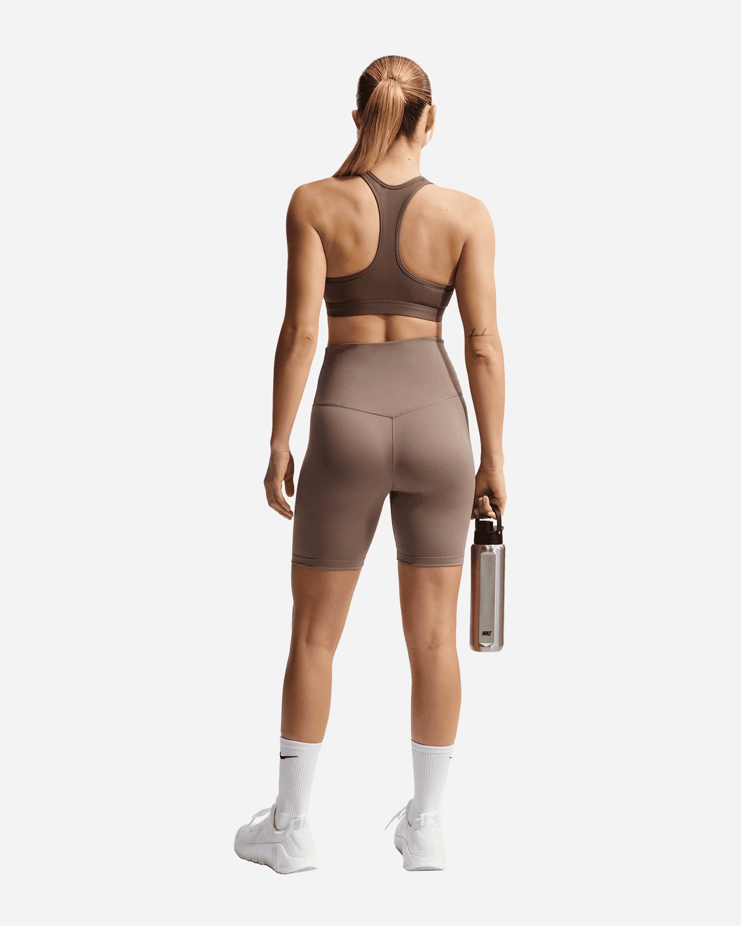 Bra training NIKE SWOOSH SMALL LOGO W - Marrone - 2 | Cisalfa Sport