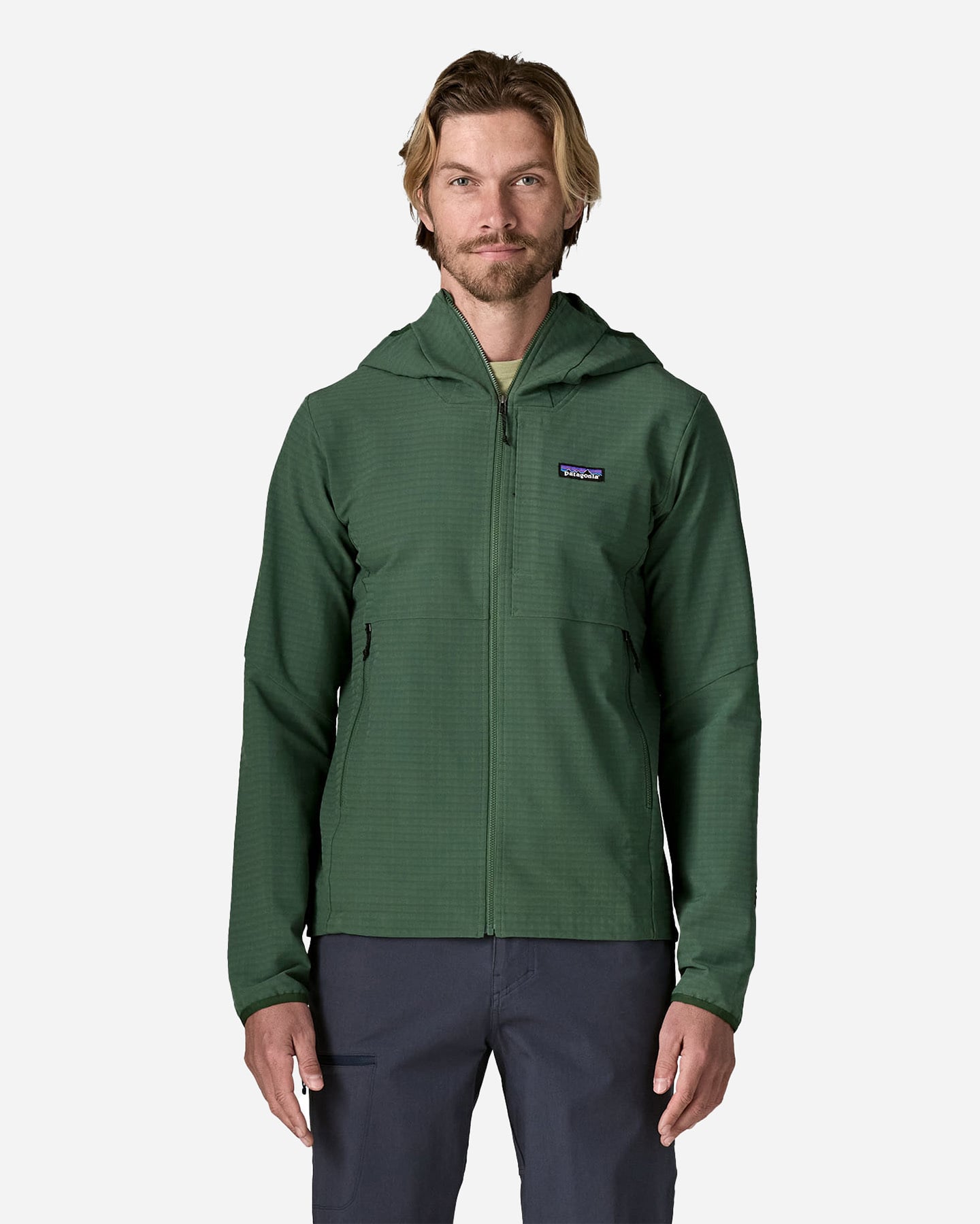 Pile PATAGONIA R1 TECHFACE M - Verde - 1 | Cisalfa Sport