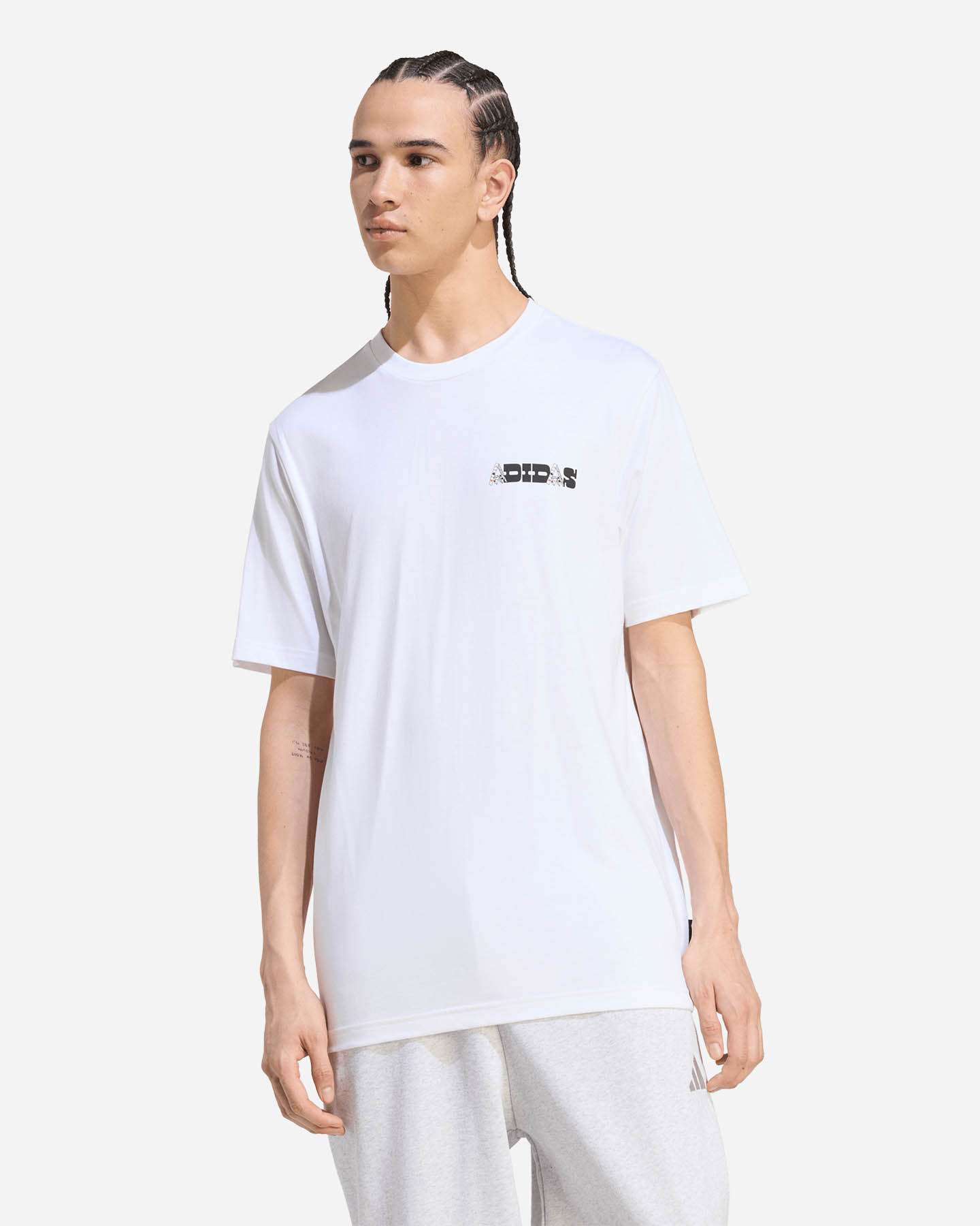 T-shirt ADIDAS NOVELTY CARDS GRAPHIC M - Bianco - 2 | Cisalfa Sport
