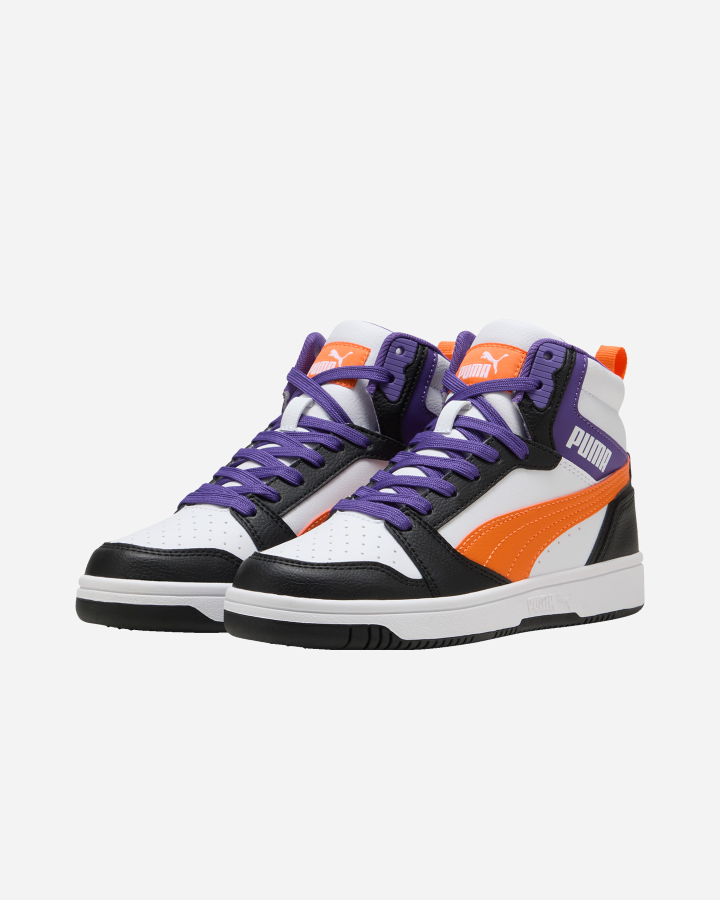Scarpe sneakers PUMA REBOUND V6 MID GS JR - Bianco - 1 | Cisalfa Sport