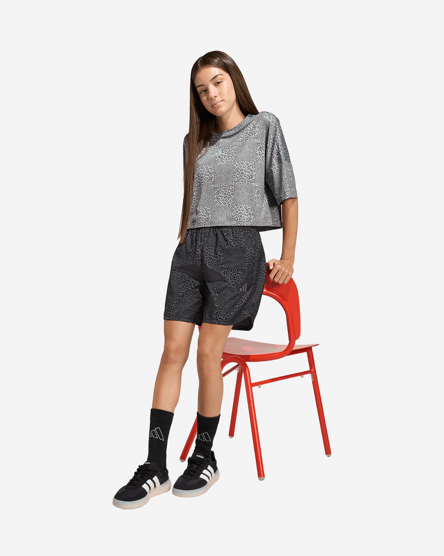 Pantaloncini ADIDAS ICONS PRINTED JR - Nero - 3 | Cisalfa Sport