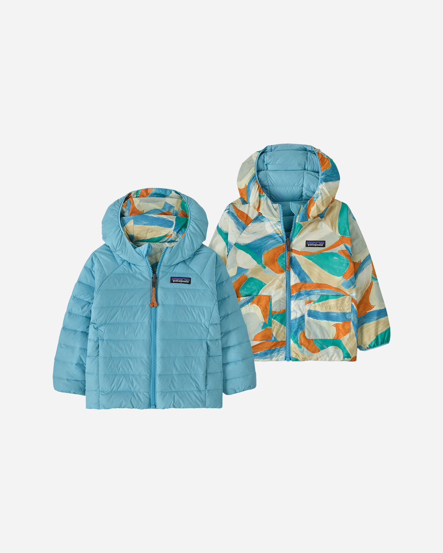 Piumino PATAGONIA REVERSIBLE DOWN SWEATER JR - Bianco - 3 | Cisalfa Sport