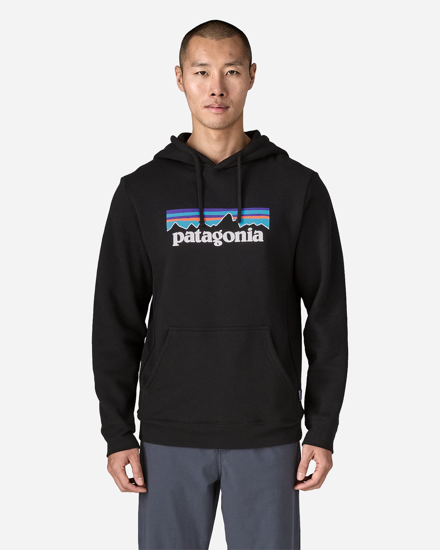 Felpa PATAGONIA P-6 LOGO UPRISAL M - Nero - 1 | Cisalfa Sport
