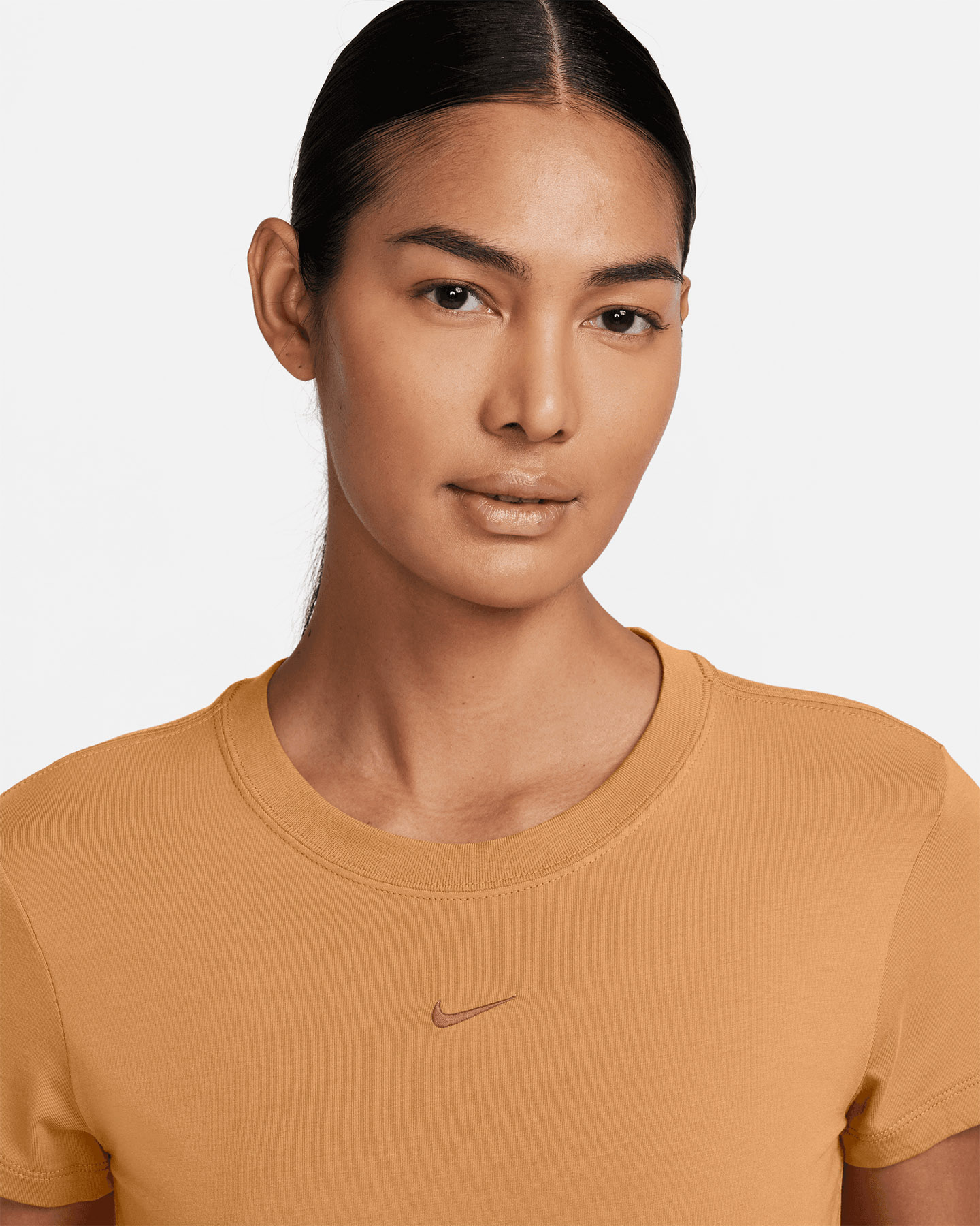 T-shirt NIKE CHILL SMALL LOGO W - Giallo - 2 | Cisalfa Sport