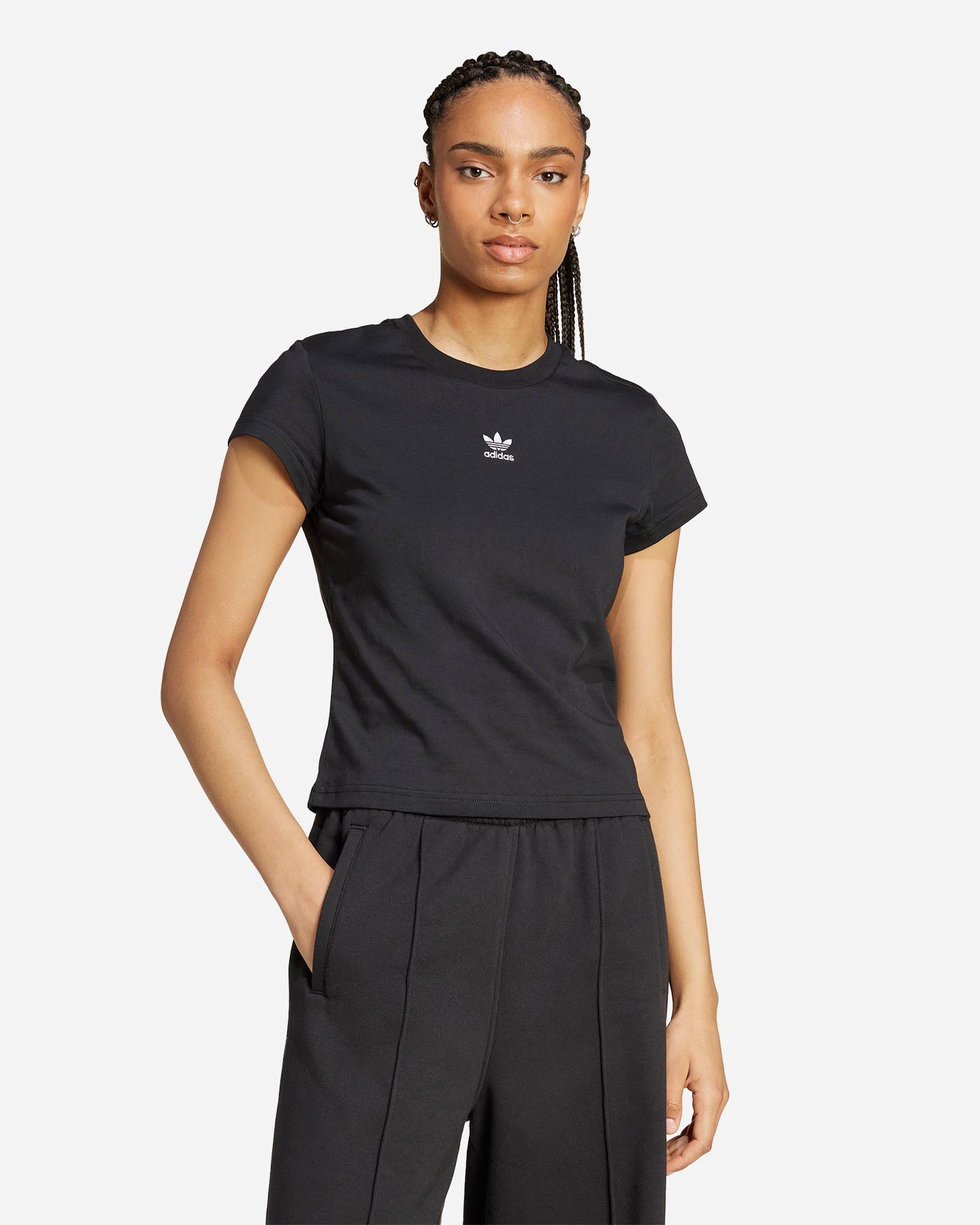 T-shirt ADIDAS SMALL LOGO SLIM W - Nero - 1 | Cisalfa Sport