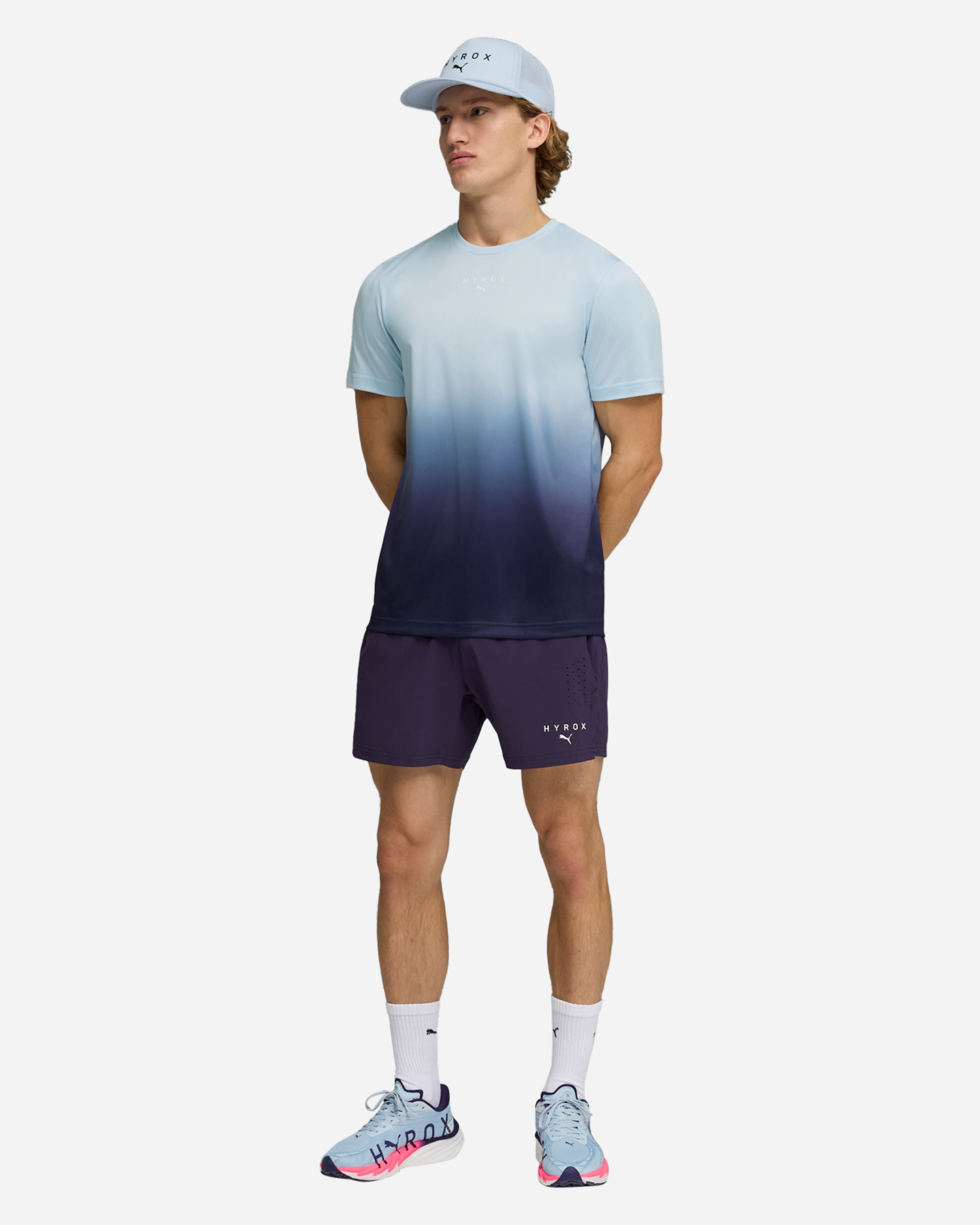 T-shirt training PUMA HYROX GRAPHIC M - Viola - 4 | Cisalfa Sport