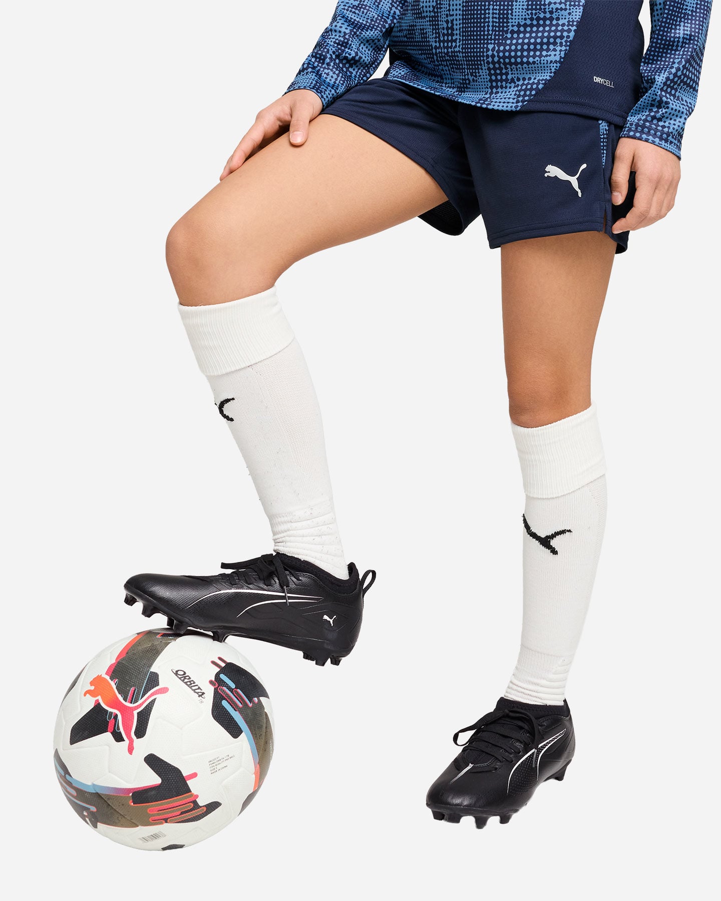 Pantaloncini calcio PUMA TEAMCUP JR - Blu Navy - 2 | Cisalfa Sport