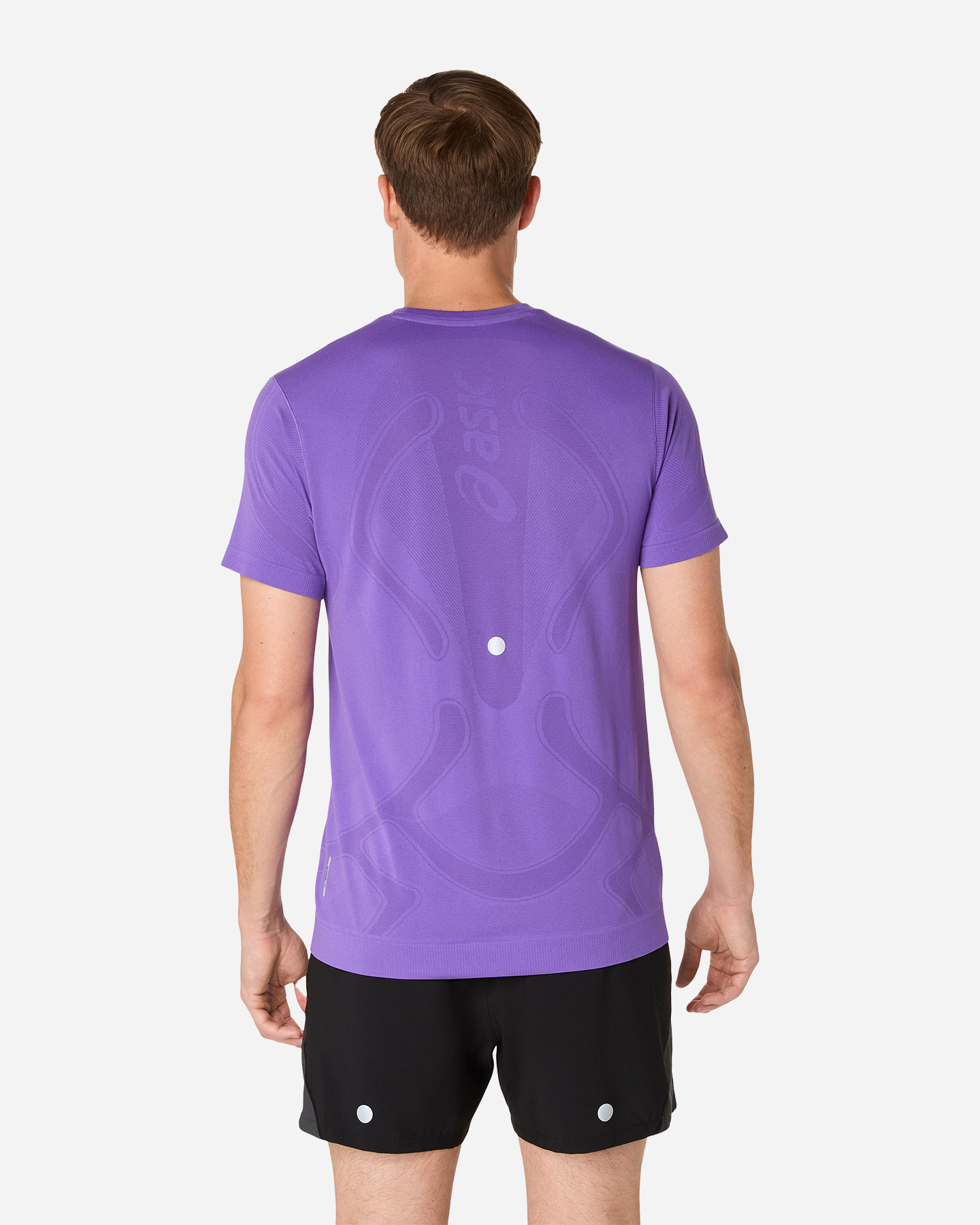 T-shirt running ASICS ROAD SEAMLESS M - Viola - 2 | Cisalfa Sport