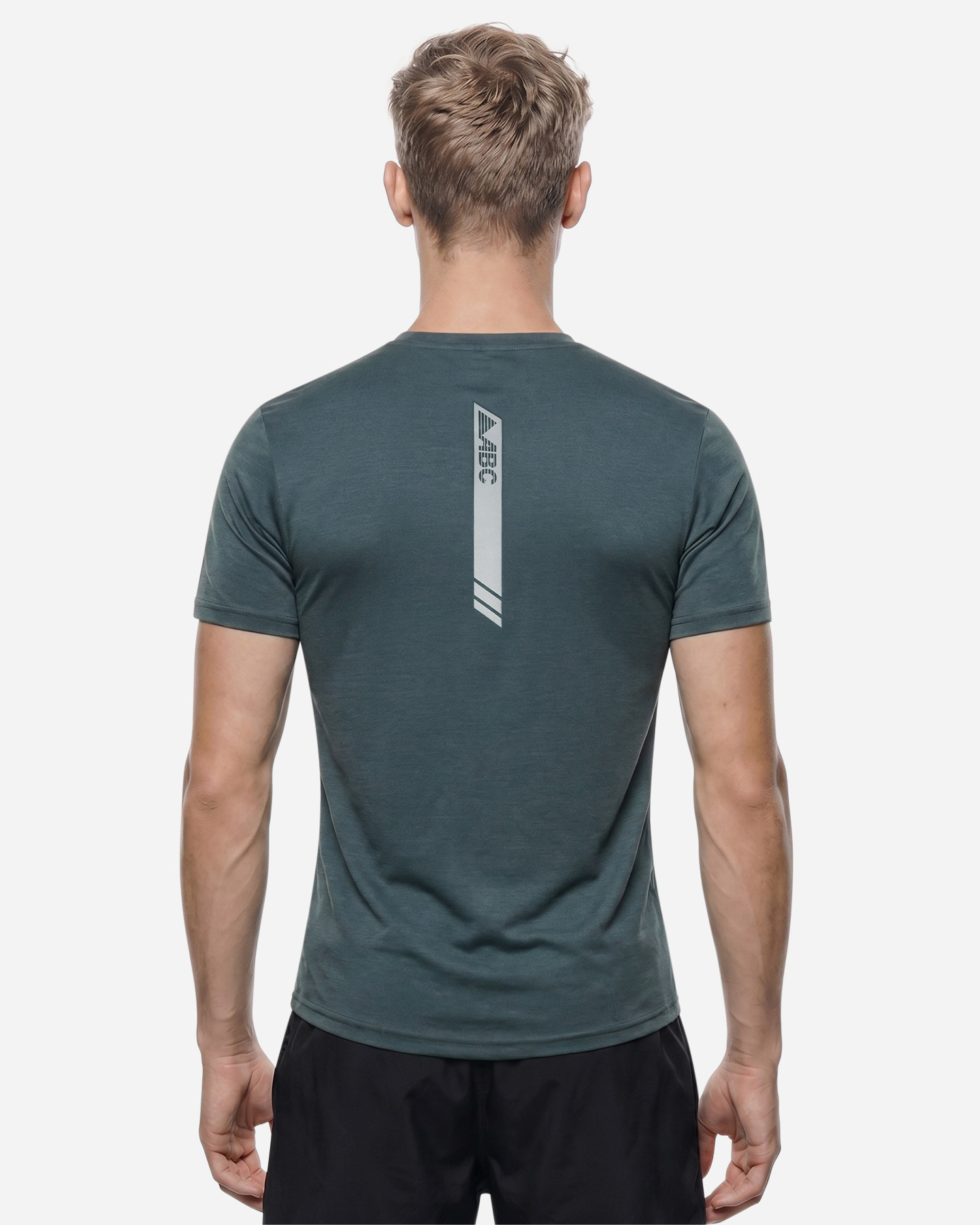 T-shirt running ABC ESSENTIAL M - Verde - 3 | Cisalfa Sport