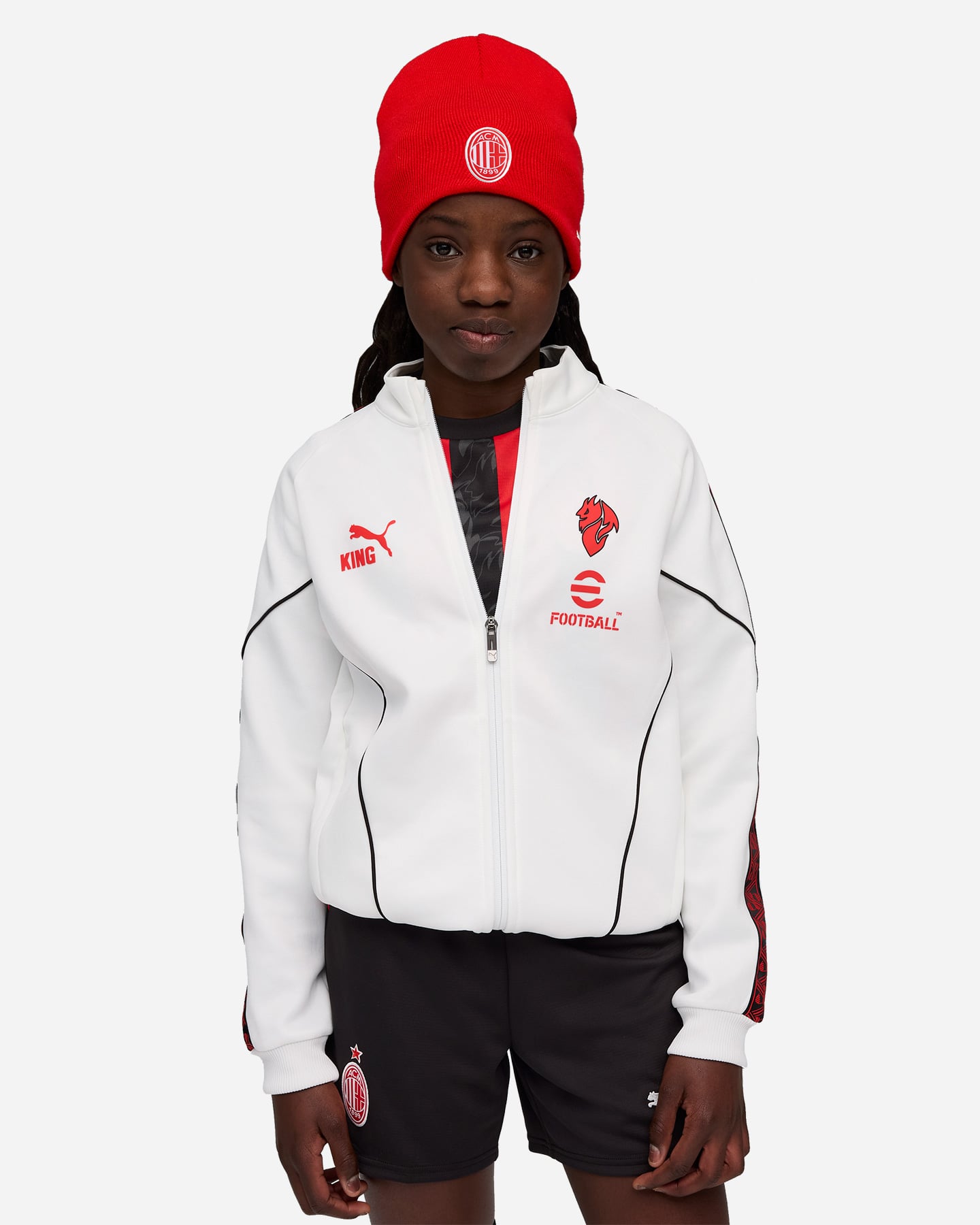 Abbigliamento calcio ufficiale PUMA MILAN KING PREMATCH 25-26 JR - Color mix - 2 | Cisalfa Sport