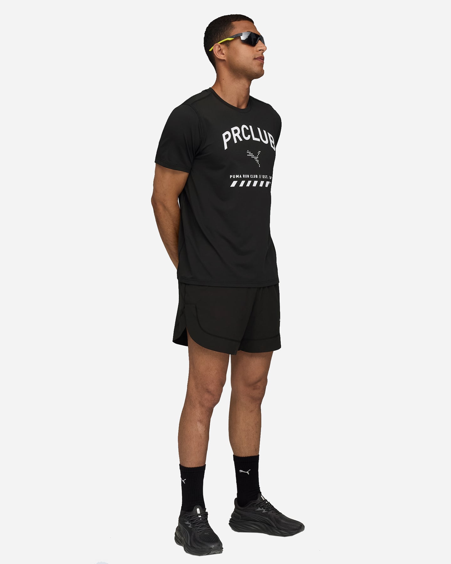 T-shirt running PUMA RUN CLUB GRAPHIC M - Nero - 4 | Cisalfa Sport