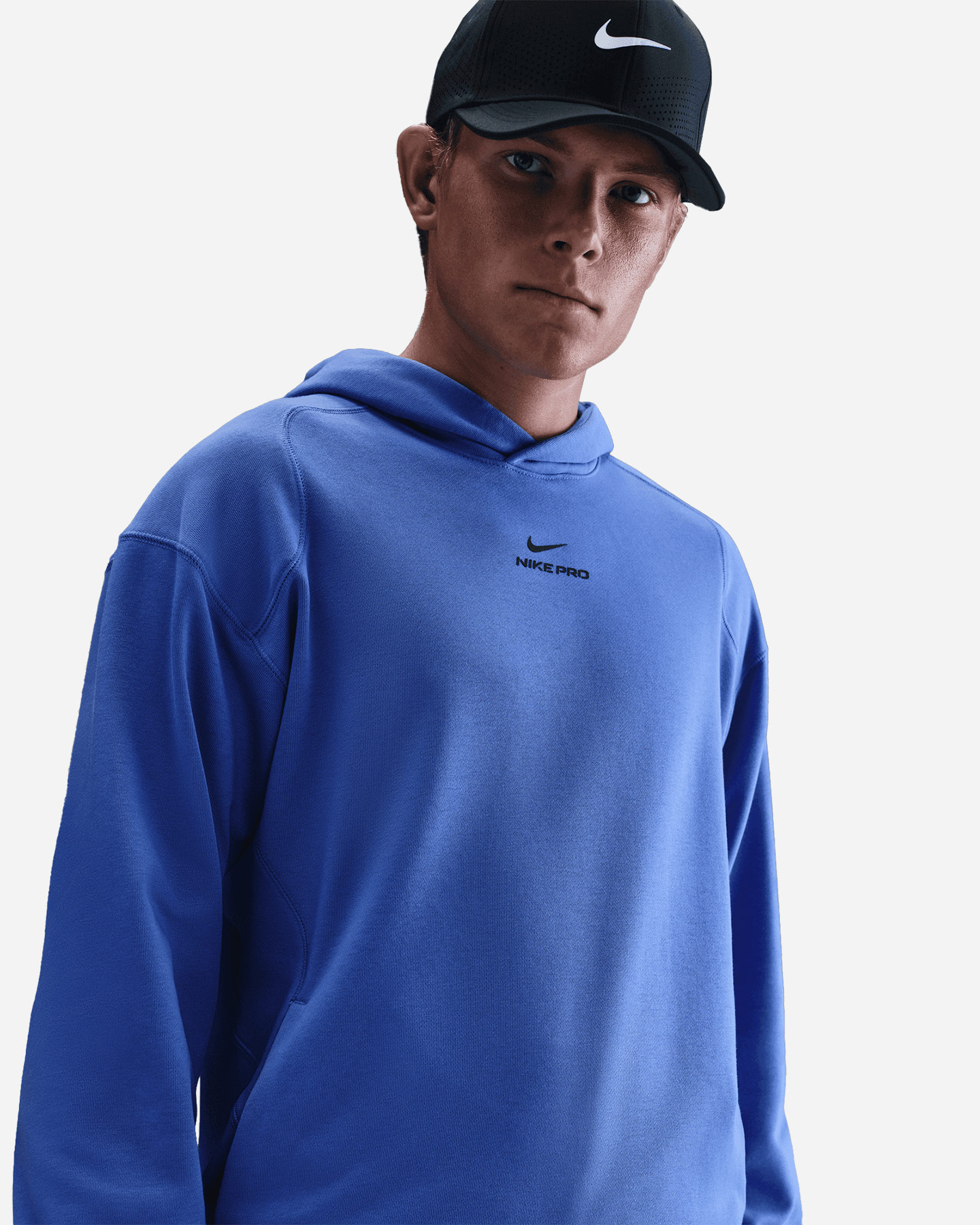 Felpa training NIKE DRI FIT PRO M - Blu - 4 | Cisalfa Sport