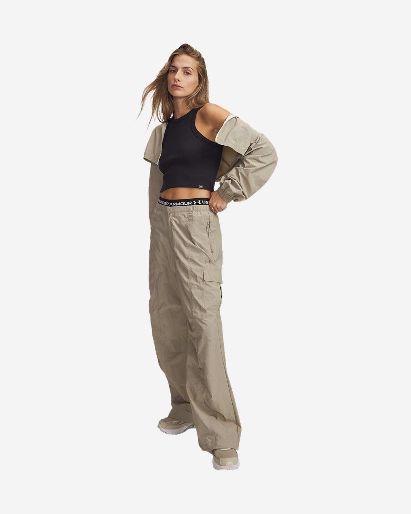 Pantalone UNDER ARMOUR UTILITY CARGO W - Beige - 2 | Cisalfa Sport
