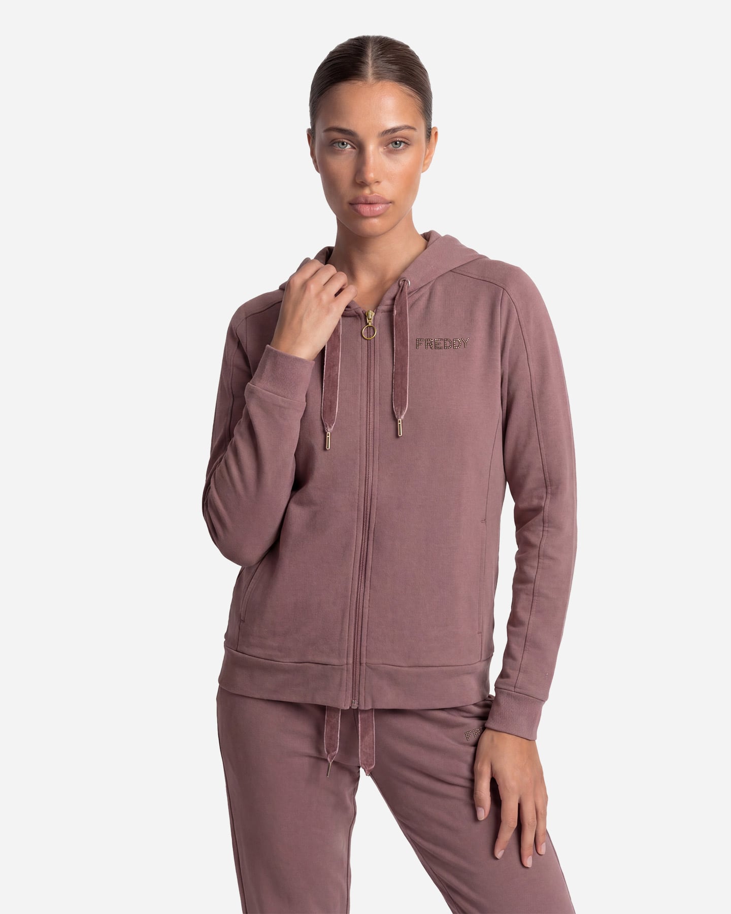 Felpa FREDDY COLLEGE LUX W - Rosa - 2 | Cisalfa Sport