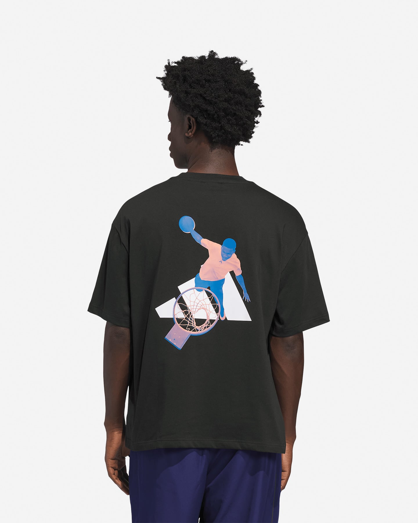 Maglia basket ADIDAS ANTONY EDWARDS GRAPHIC  - Nero - 2 | Cisalfa Sport