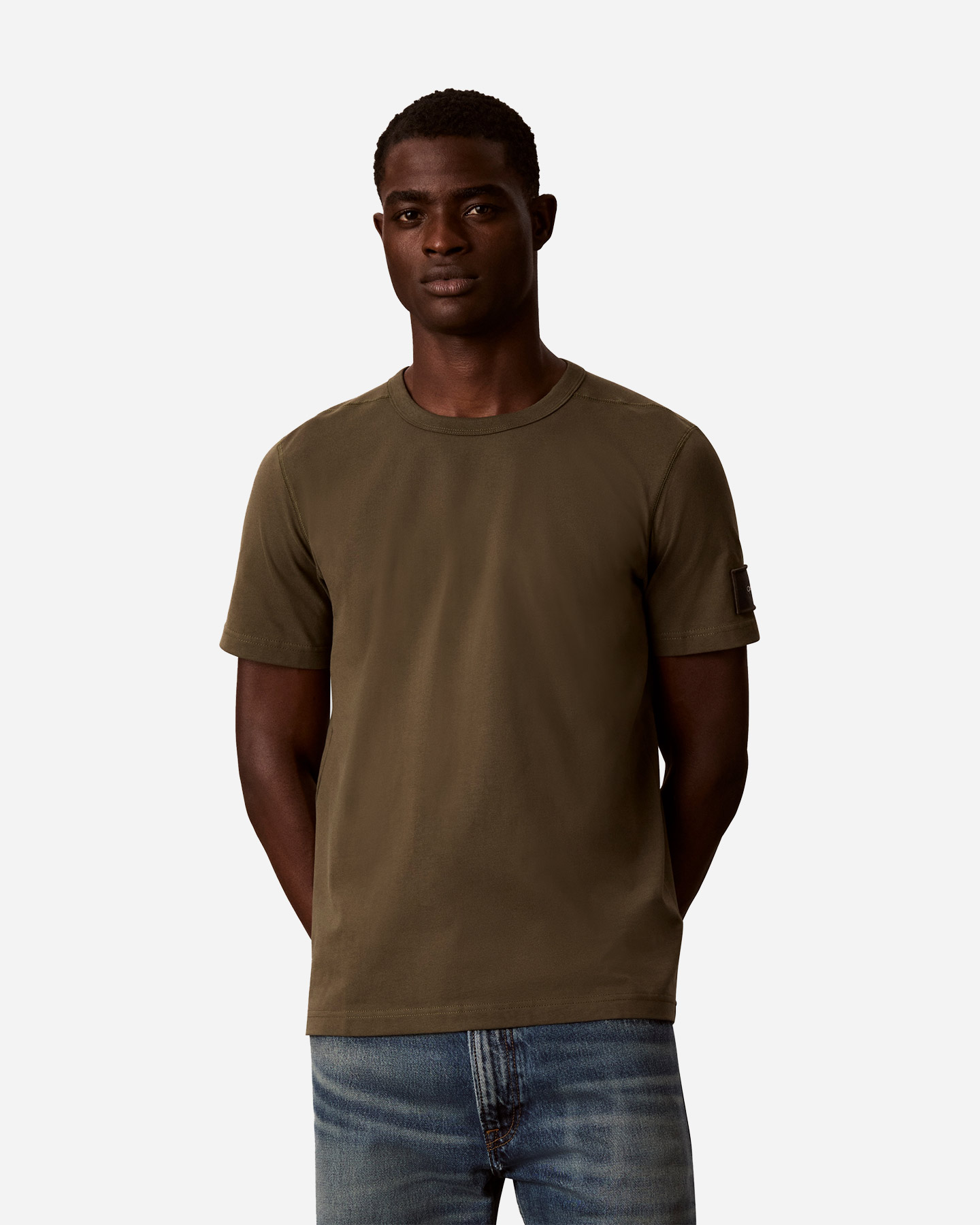T-shirt CALVIN KLEIN JEANS BADGE M - Verde - 1 | Cisalfa Sport