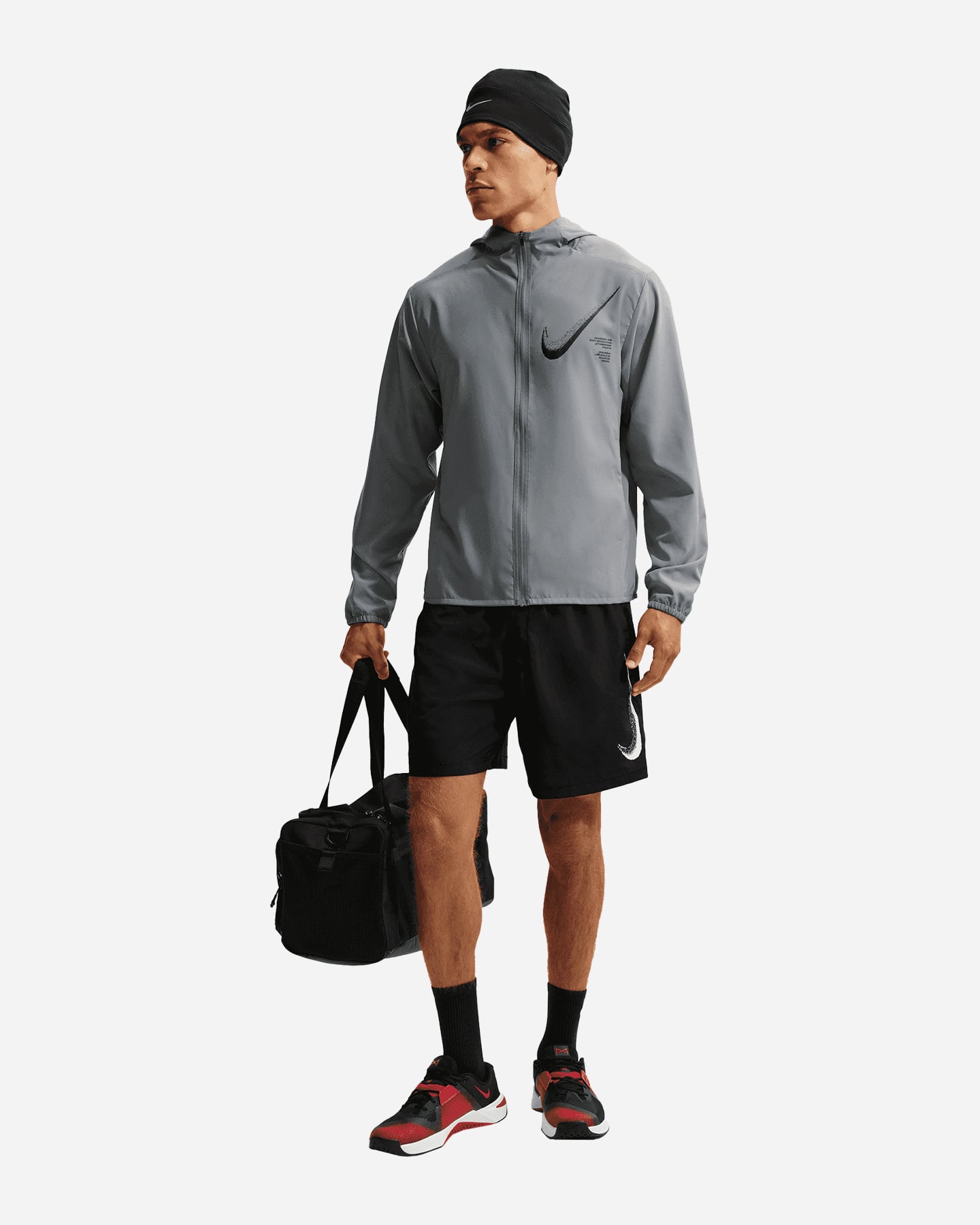 Pantalone training NIKE DRI FIT FORM GFX HBR BIG LOGO 7IN M - Nero - 4 | Cisalfa Sport