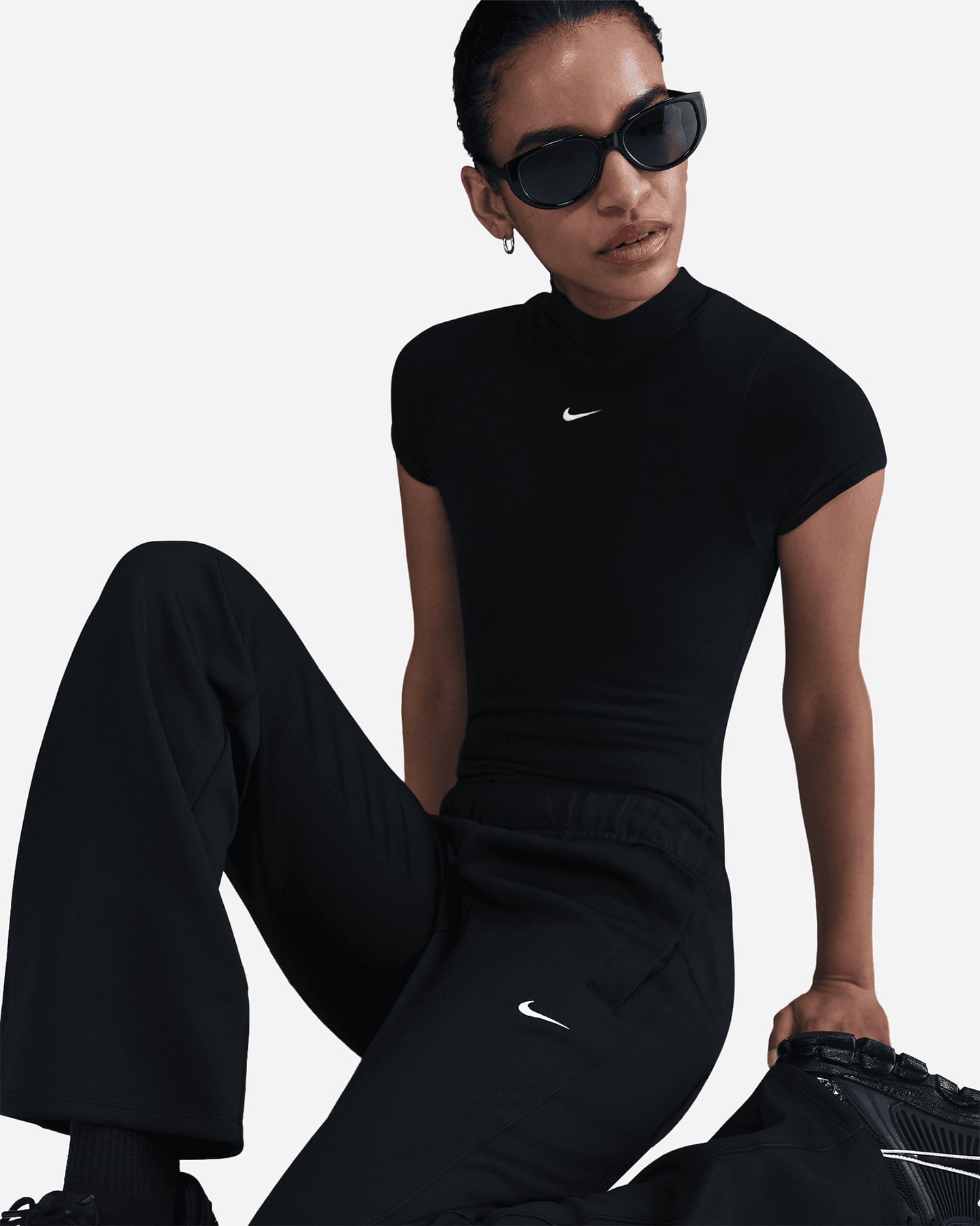 Pantalone NIKE TRIACETATO FLARE W - Nero - 4 | Cisalfa Sport
