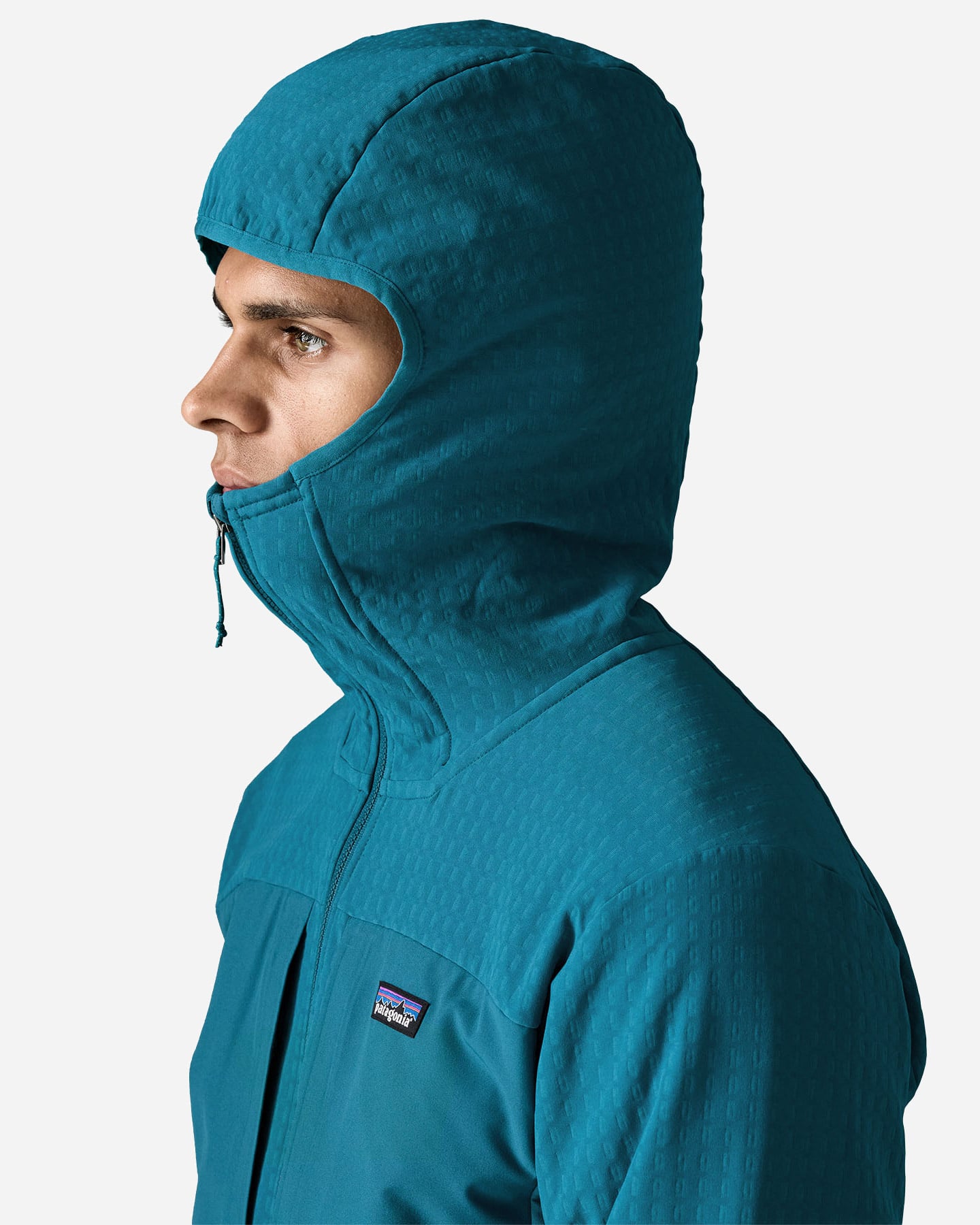 Pile PATAGONIA R2 TECHFACE M - Blu - 4 | Cisalfa Sport