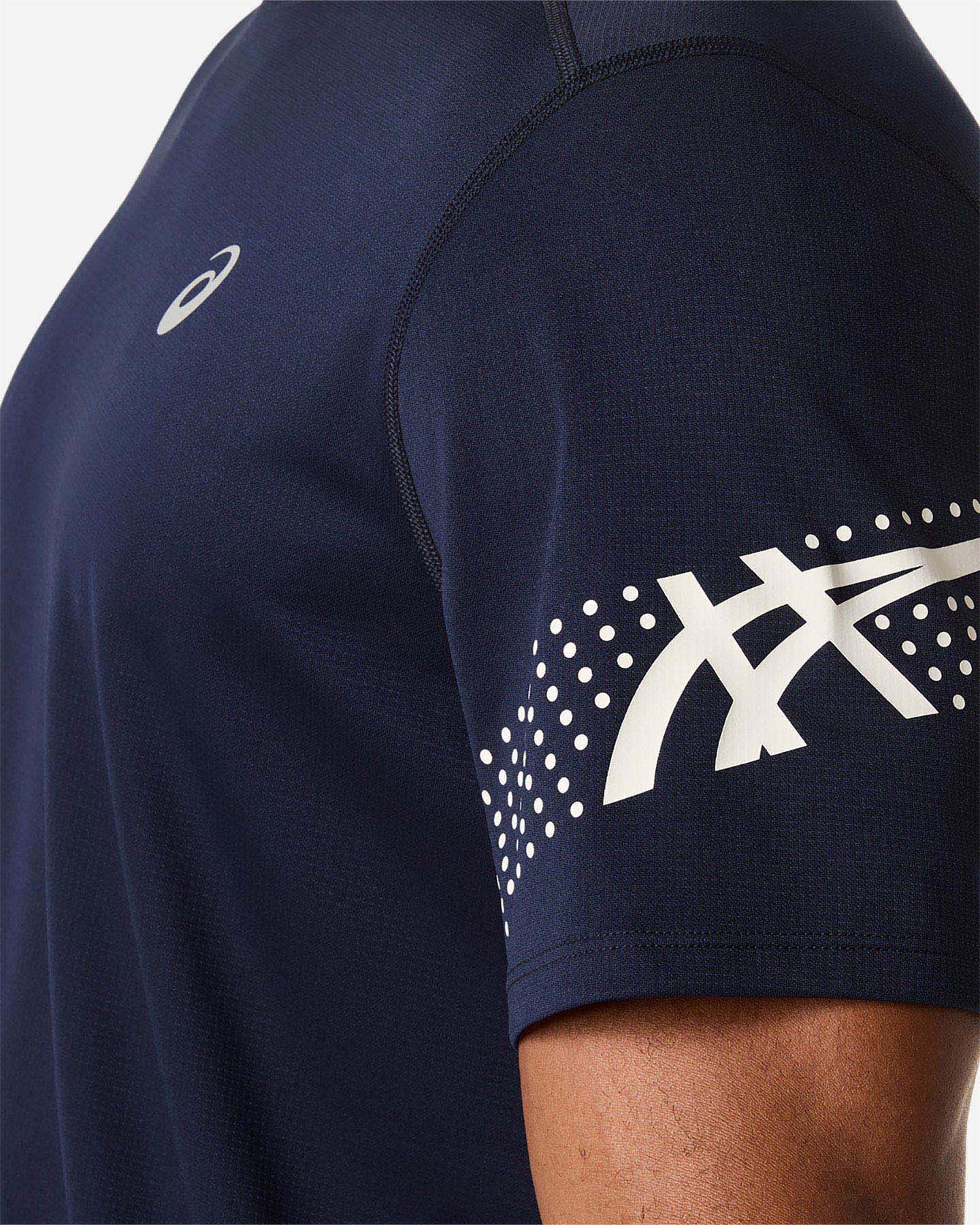 T-shirt running ASICS ICON M - Blu - 5 | Cisalfa Sport