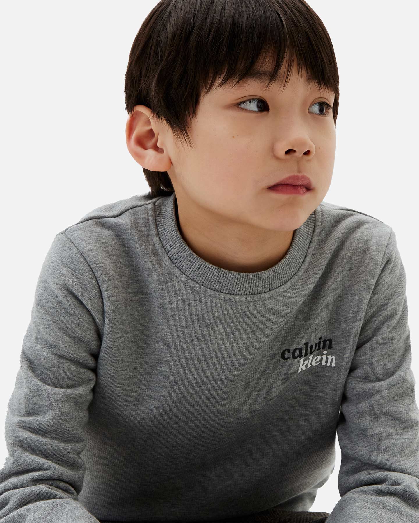 Felpa CALVIN KLEIN JEANS BACK PRINT JR - Grigio - 3 | Cisalfa Sport