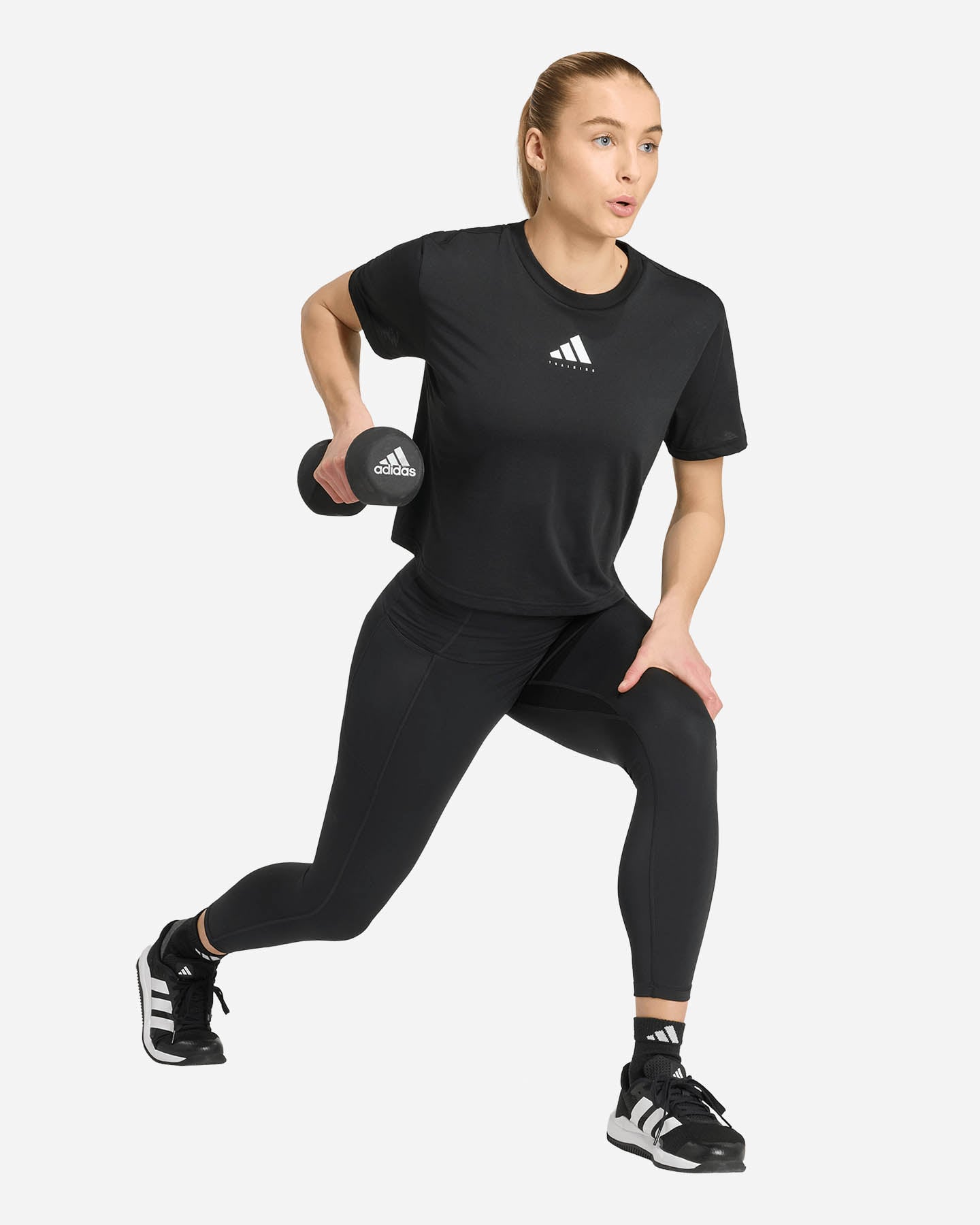 T-shirt training ADIDAS TRAINING GRAPHIC W - Nero - 2 | Cisalfa Sport