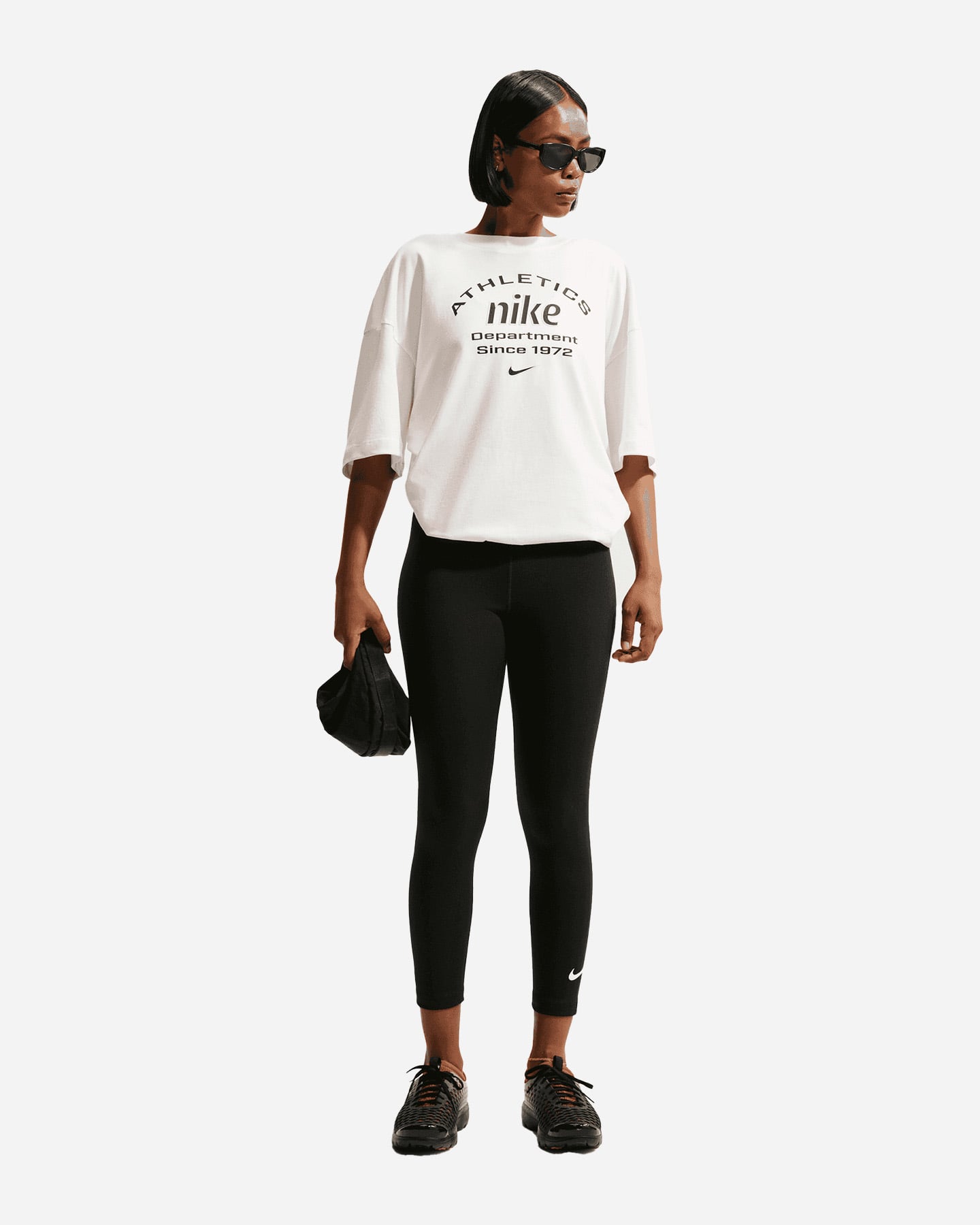 Leggings NIKE STRETCH SMALL LOGO W - Nero - 1 | Cisalfa Sport