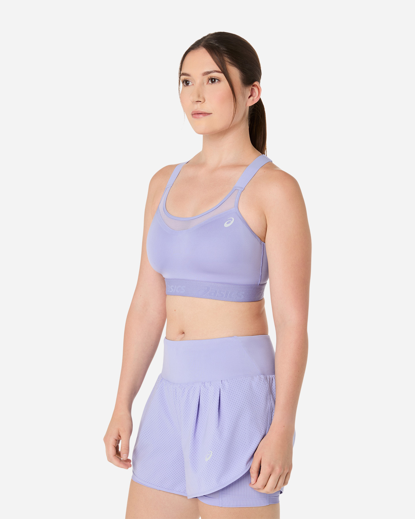 Reggiseno ASICS ROAD COMBINATION W - Viola - 2 | Cisalfa Sport