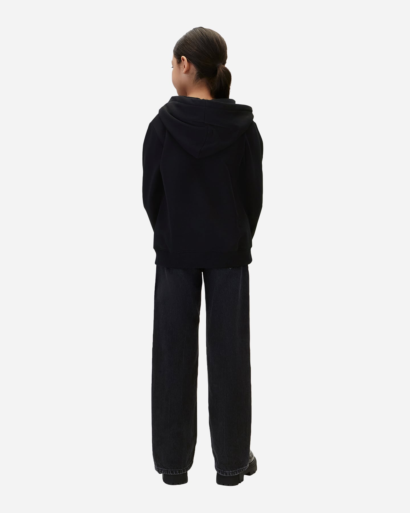 Felpa CALVIN KLEIN JEANS MINI BADGE JR - Nero - 4 | Cisalfa Sport