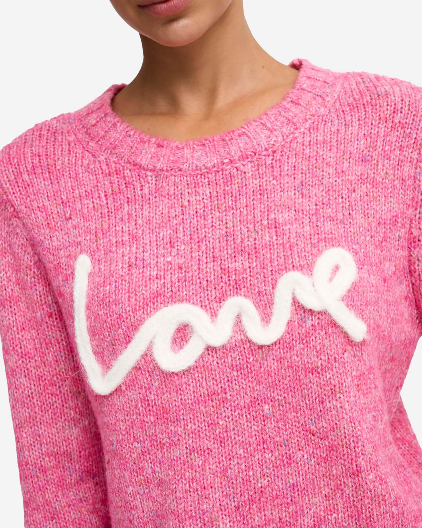 Maglione ONLY SMILLA SCRIPT LOVE W - Fucsia - 5 | Cisalfa Sport