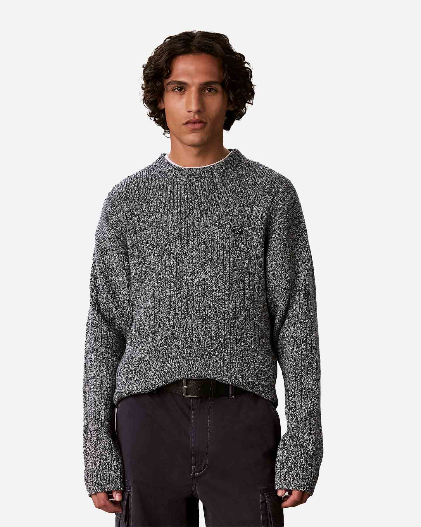 Maglione CALVIN KLEIN JEANS VERTICAL M - Blu - 1 | Cisalfa Sport