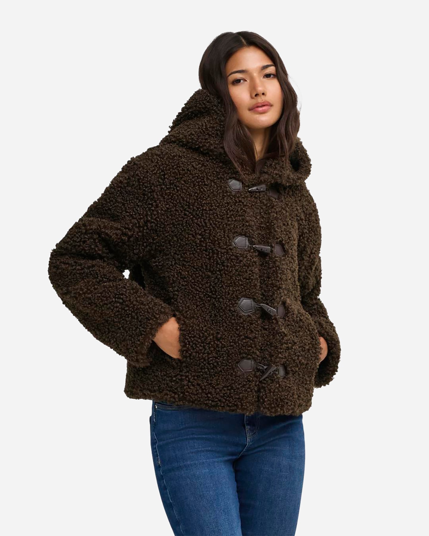 Giubbotto ONLY EIRA TEDDY DUFFLE W - Marrone - 2 | Cisalfa Sport