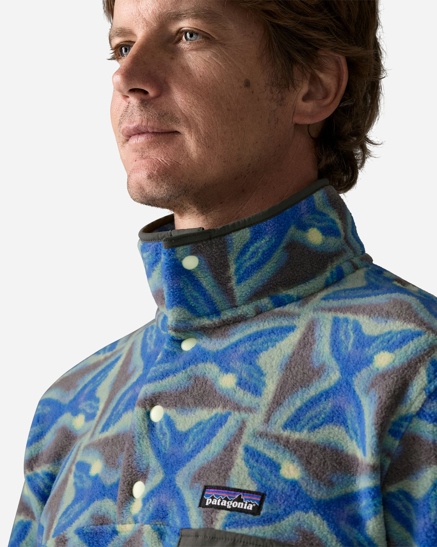 Pile PATAGONIA LIGHTWEIGHT SYNCHILLA SNAP-T M - Grigio - 4 | Cisalfa Sport