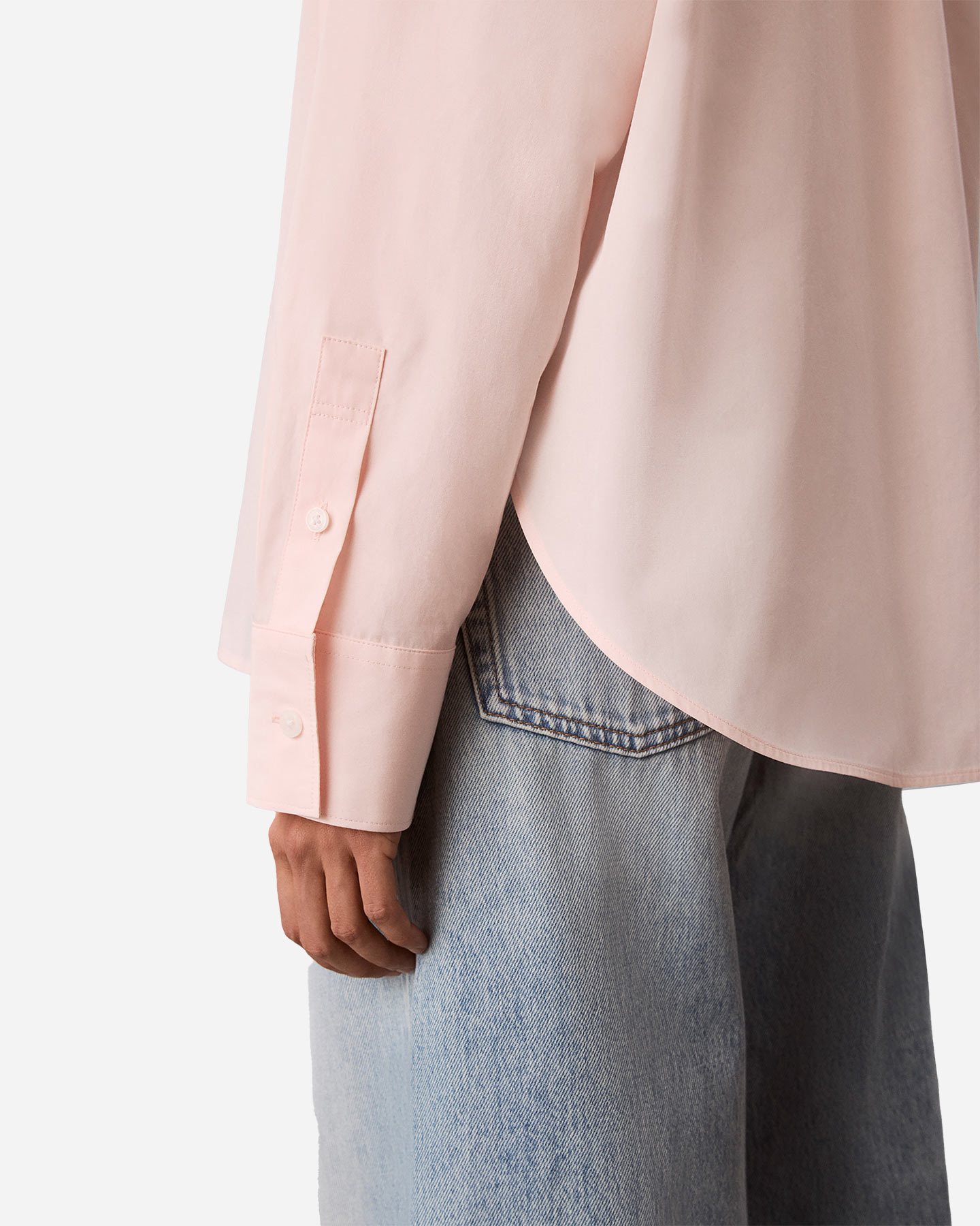 Camicia CALVIN KLEIN JEANS POPLIN W - Rosa - 5 | Cisalfa Sport