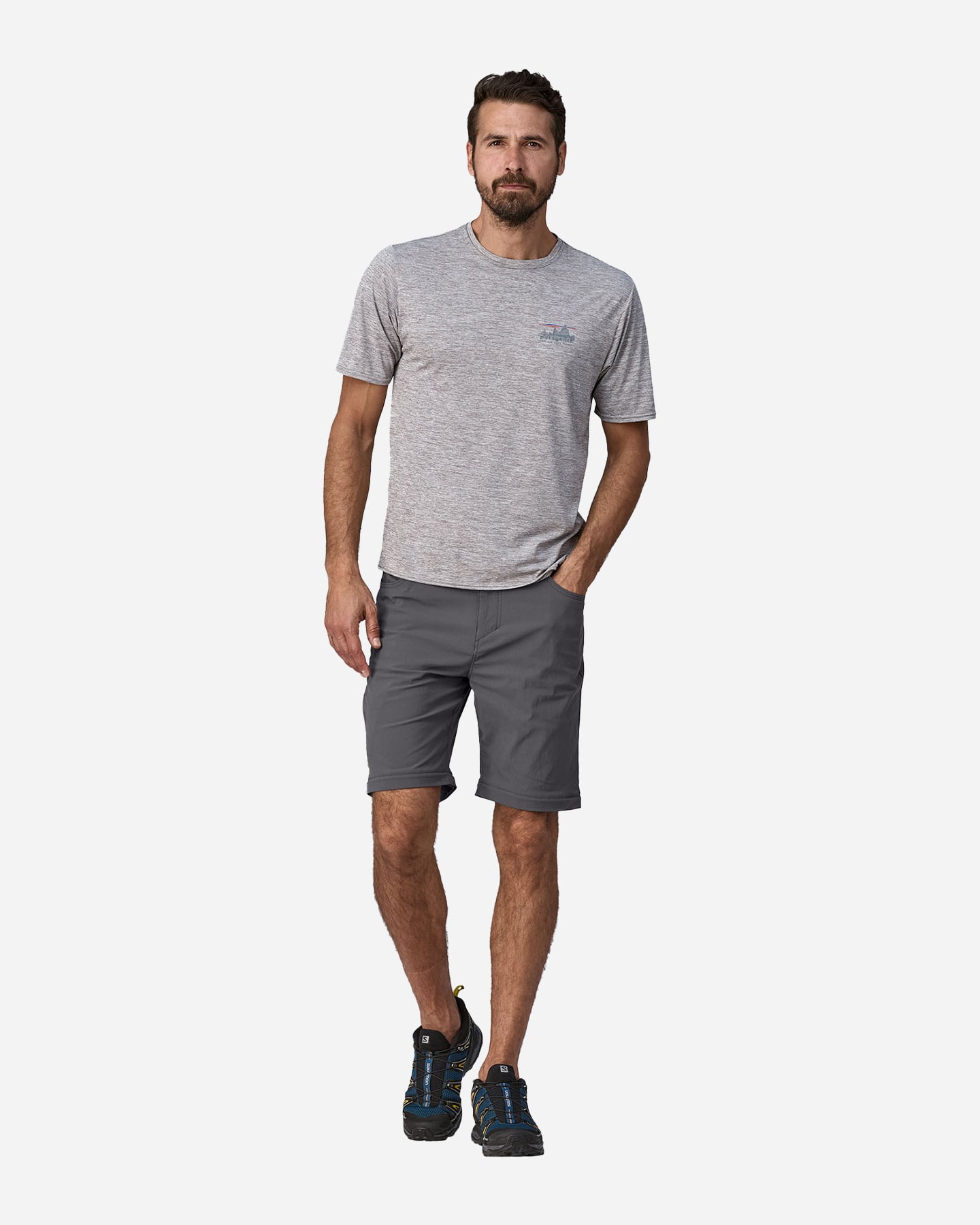 Pantalone outdoor PATAGONIA QUANDARY CONVERTIBLE M - Grigio - 3 | Cisalfa Sport