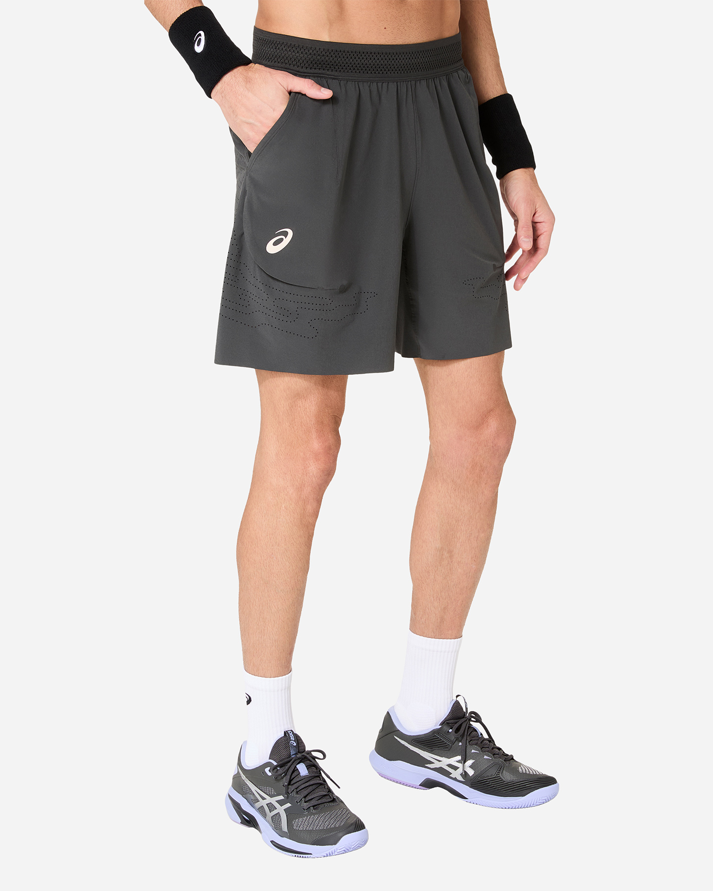 Pantaloncini tennis ASICS MATCH 7IN M - Grigio - 1 | Cisalfa Sport