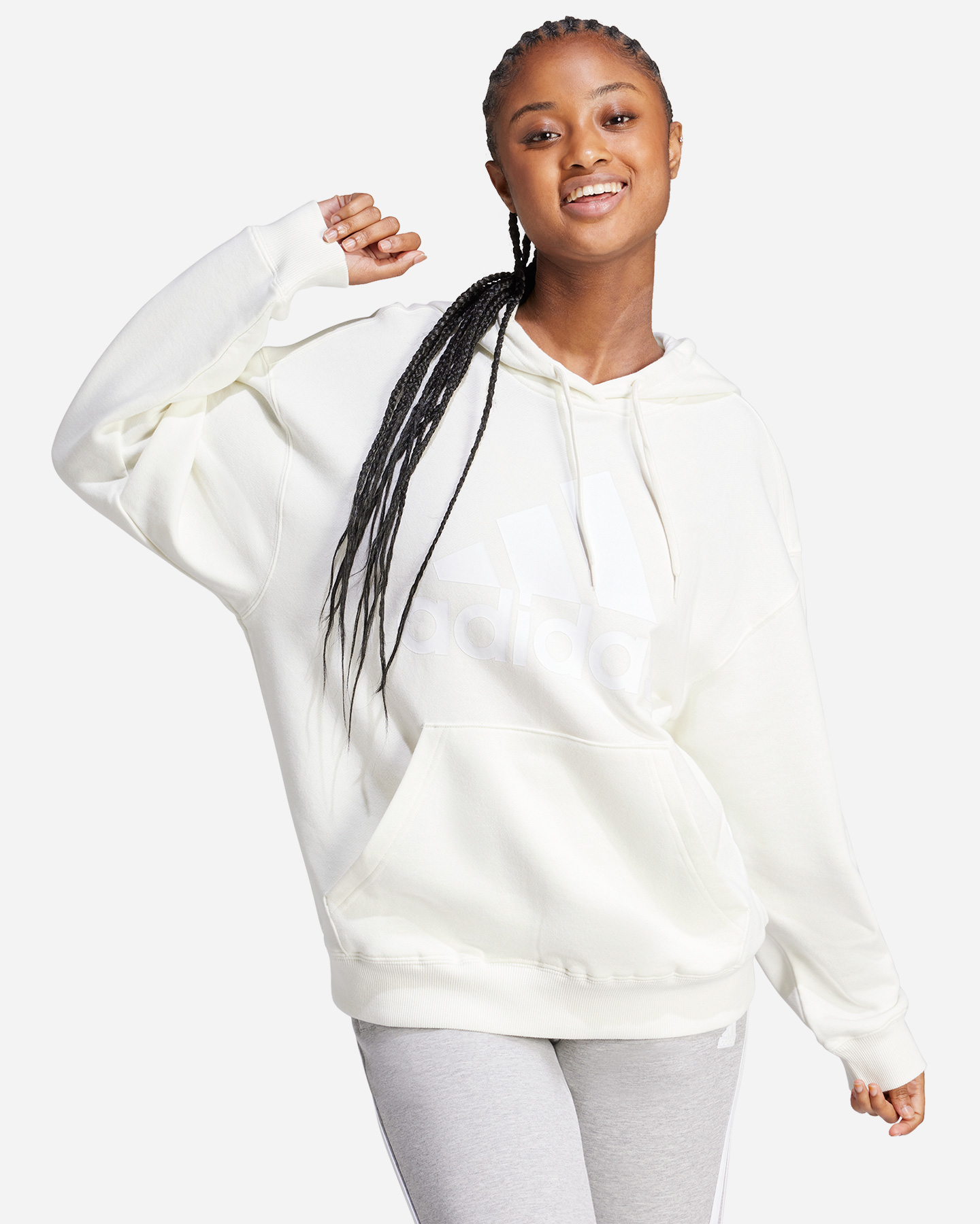 Felpa ADIDAS BIG LOGO W - Bianco - 1 | Cisalfa Sport