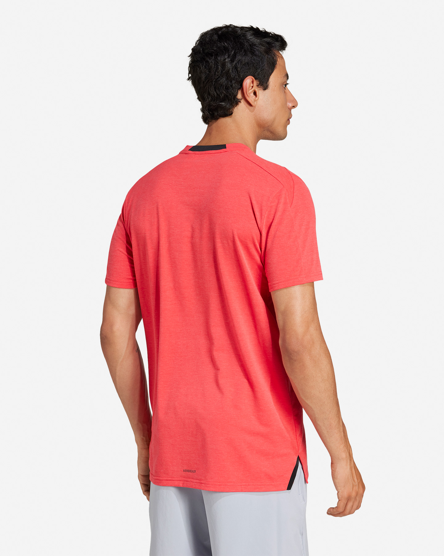 T-shirt training ADIDAS SMALL LOGO M - Rosso - 2 | Cisalfa Sport