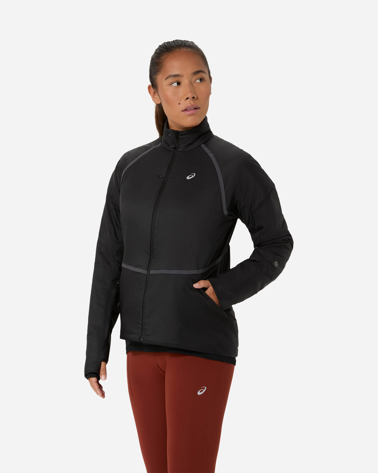 Giacca running ASICS ROAD W - Nero - 2 | Cisalfa Sport