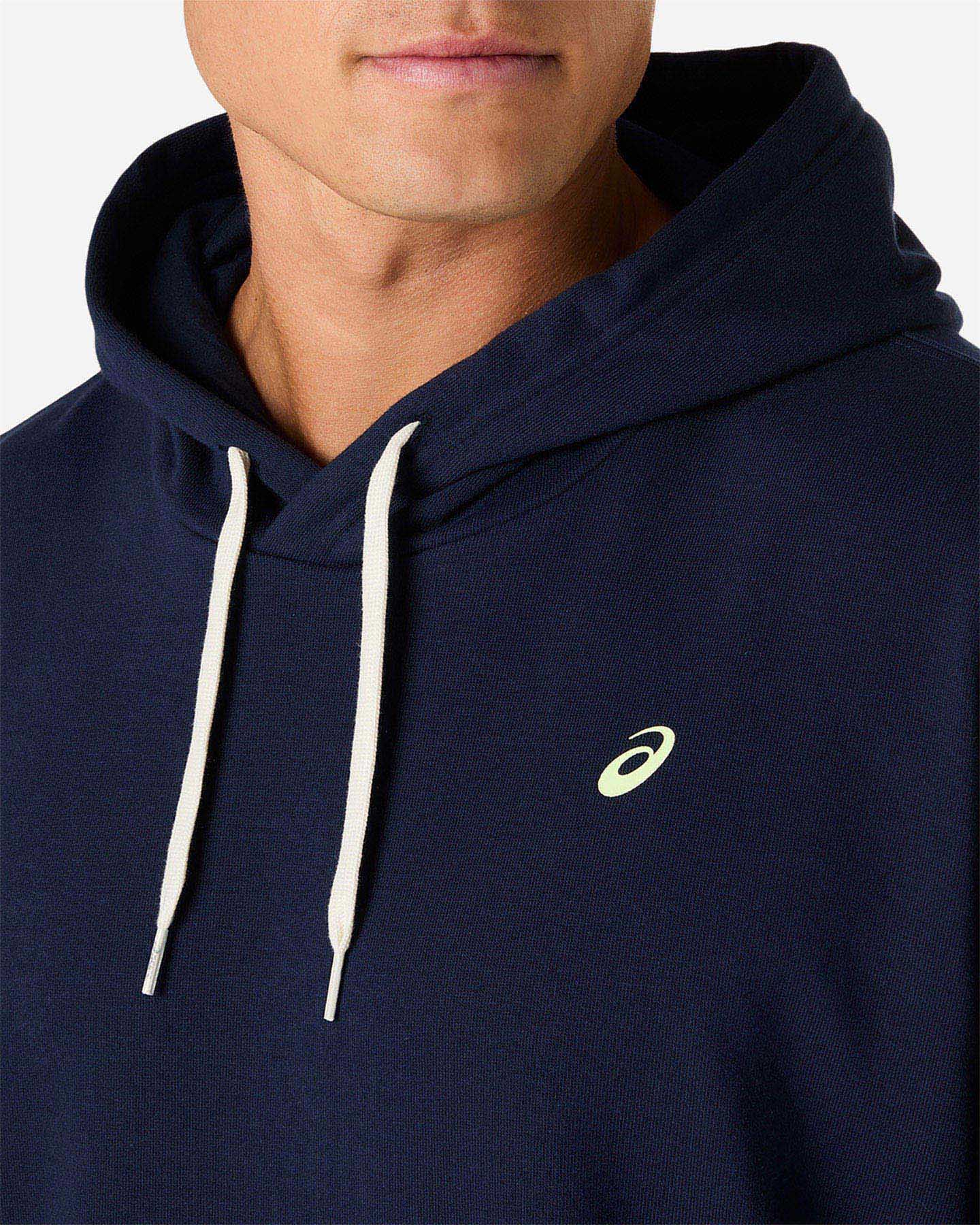Felpa ASICS CLASSIC M - Blu - 4 | Cisalfa Sport